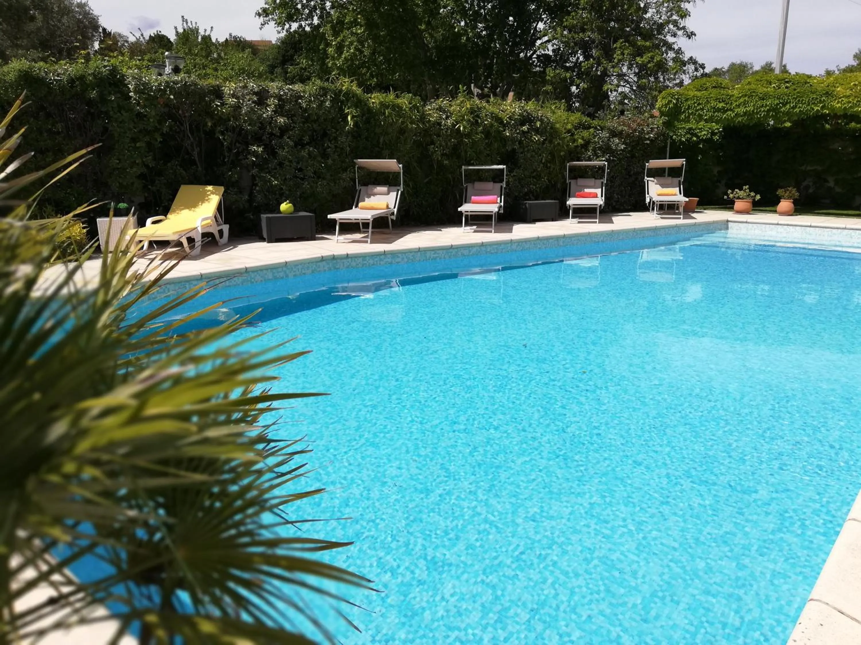 Pool view in HÖTEL LE CASTELLAN
