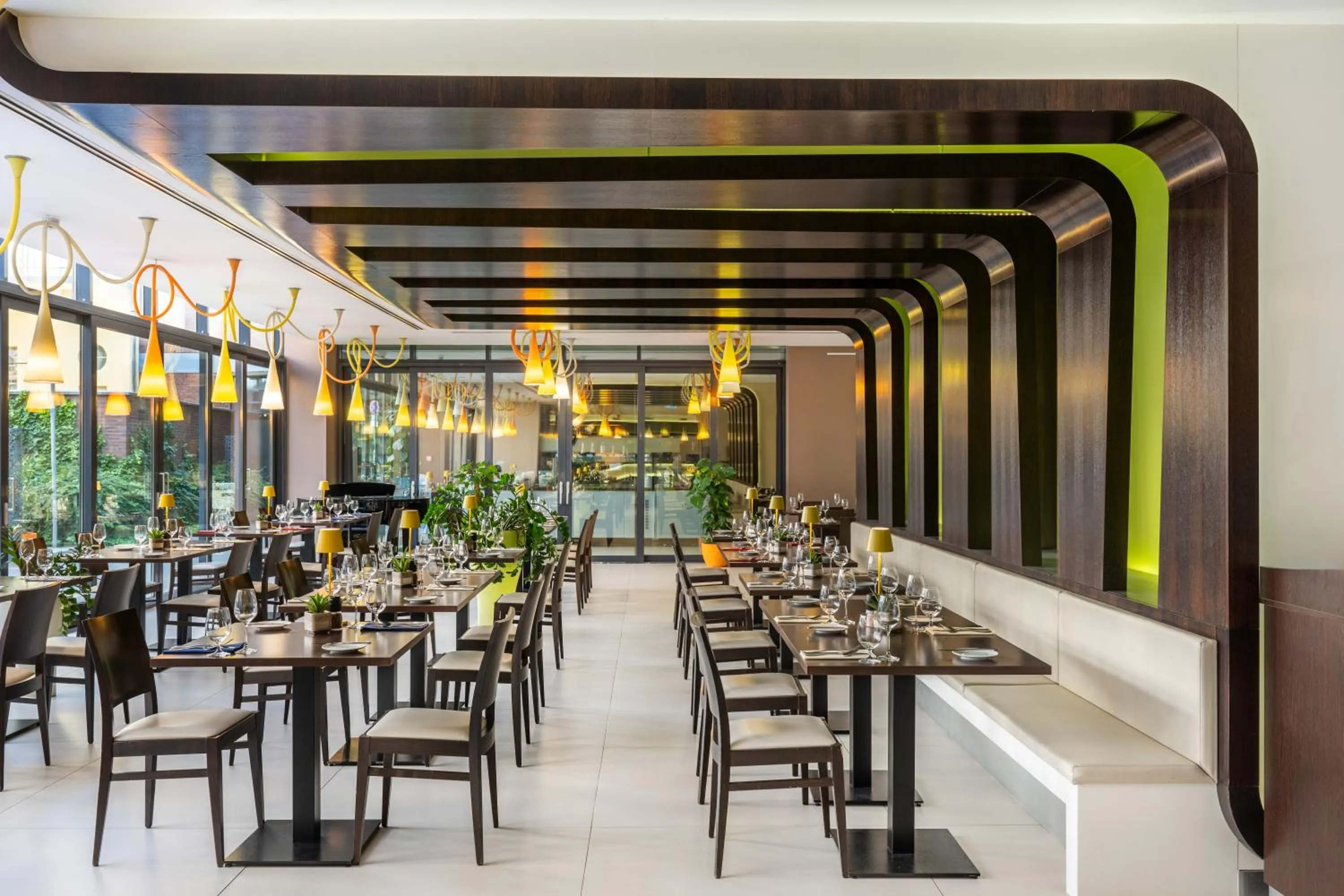 Dining area in Art Hotel Szeged