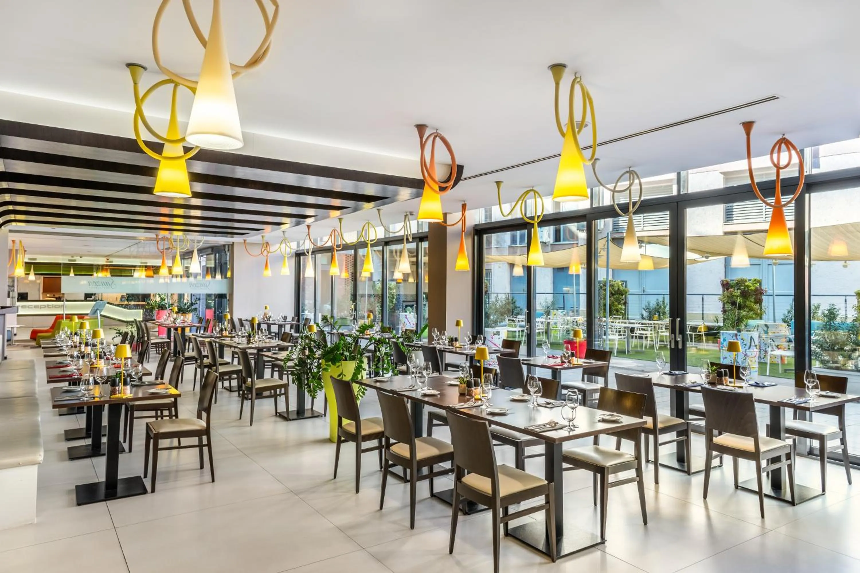 Dining area in Art Hotel Szeged