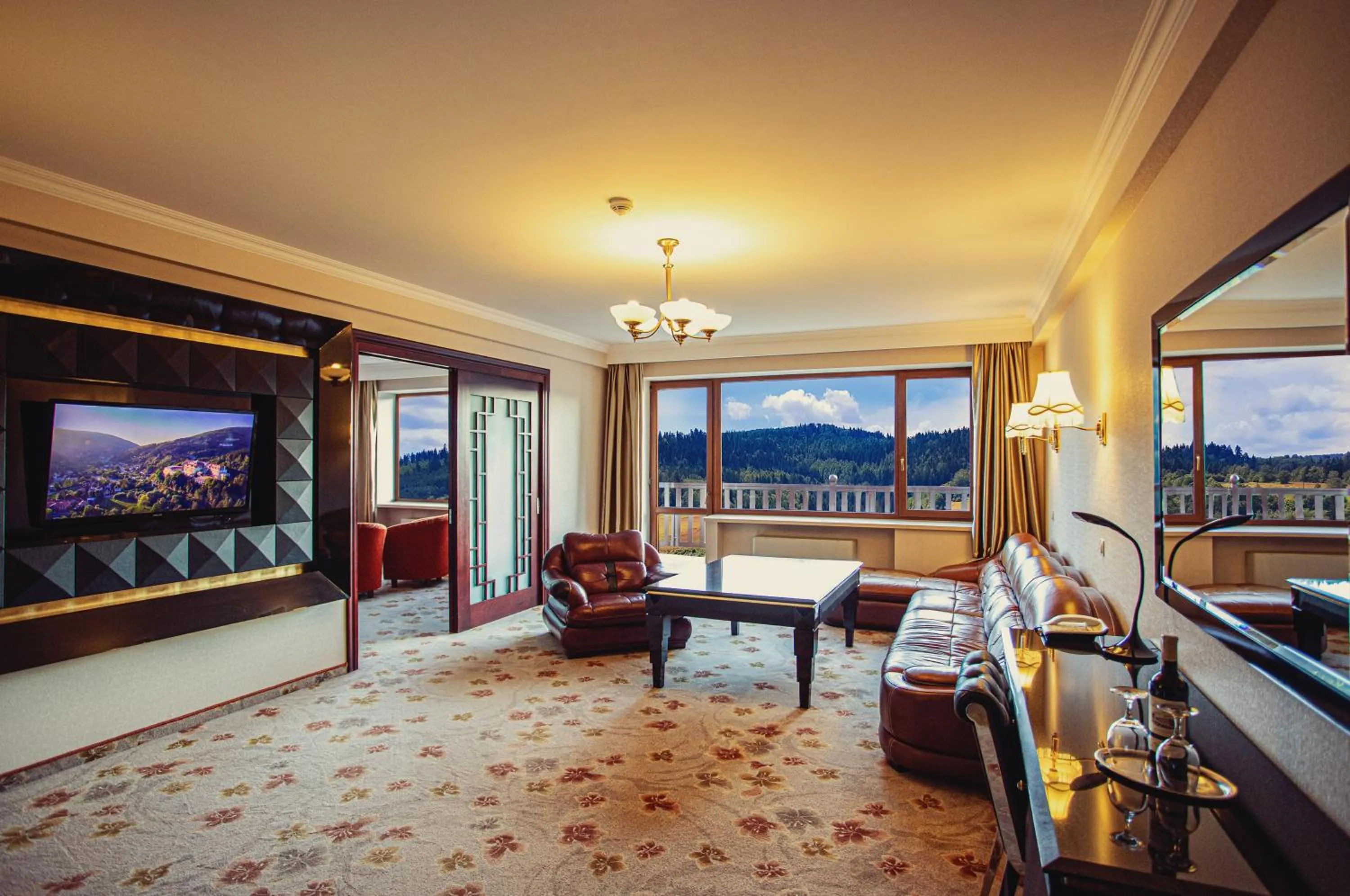 Mountain view in Hotel Gołębiewski Wisła