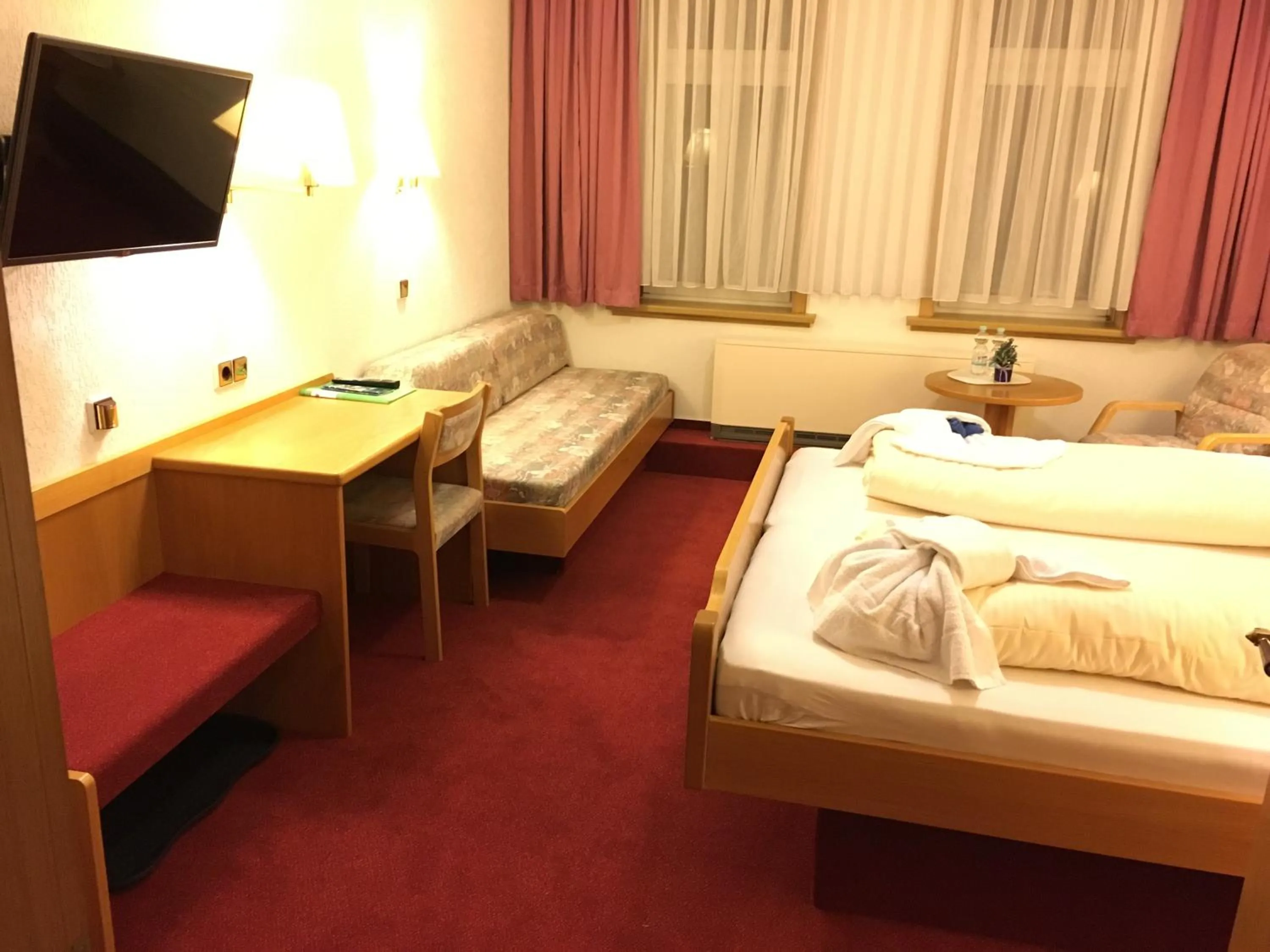 Photo of the whole room, Bed in Hotel & Restaurant Druidenstein