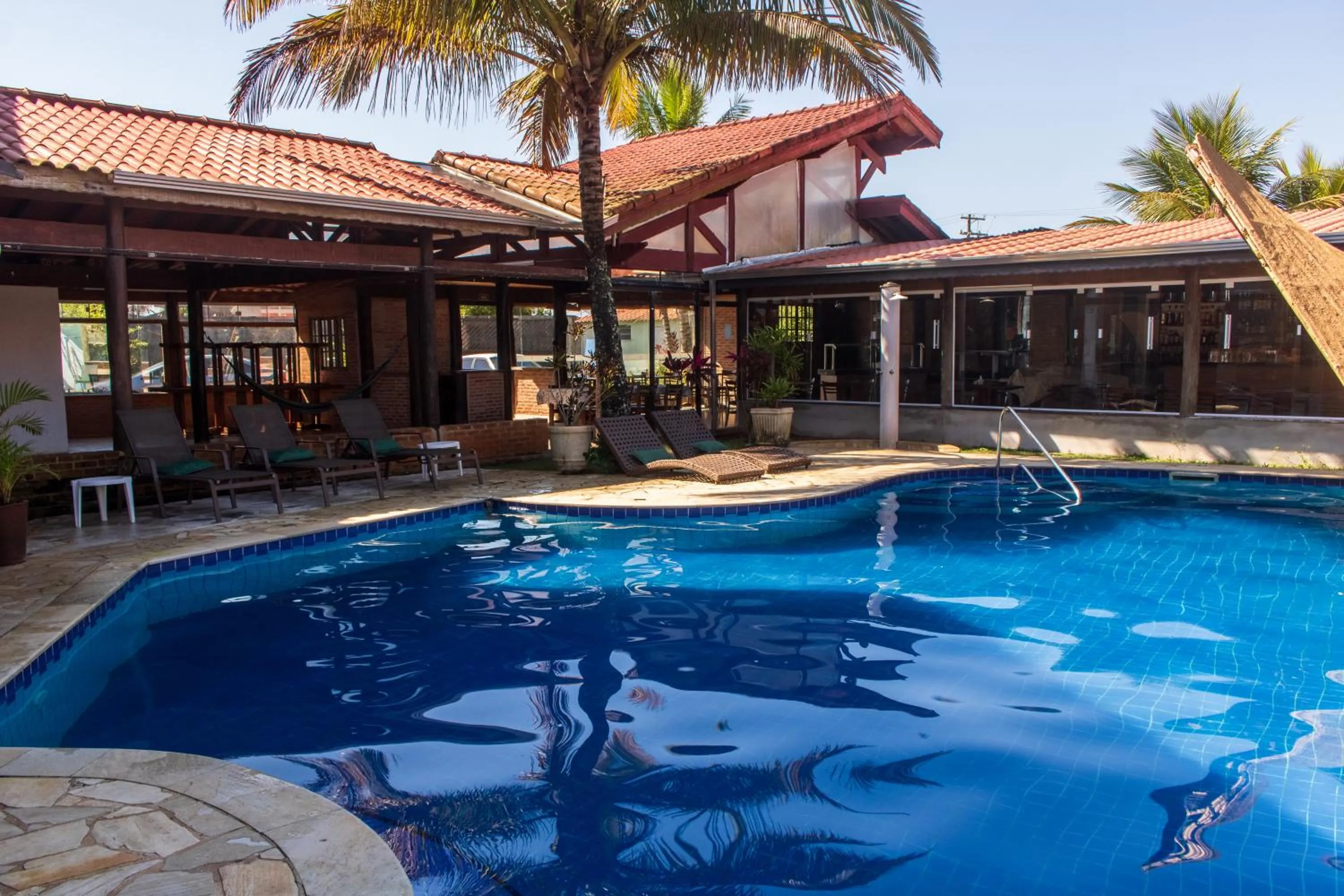 Pool view in Toya Hotel