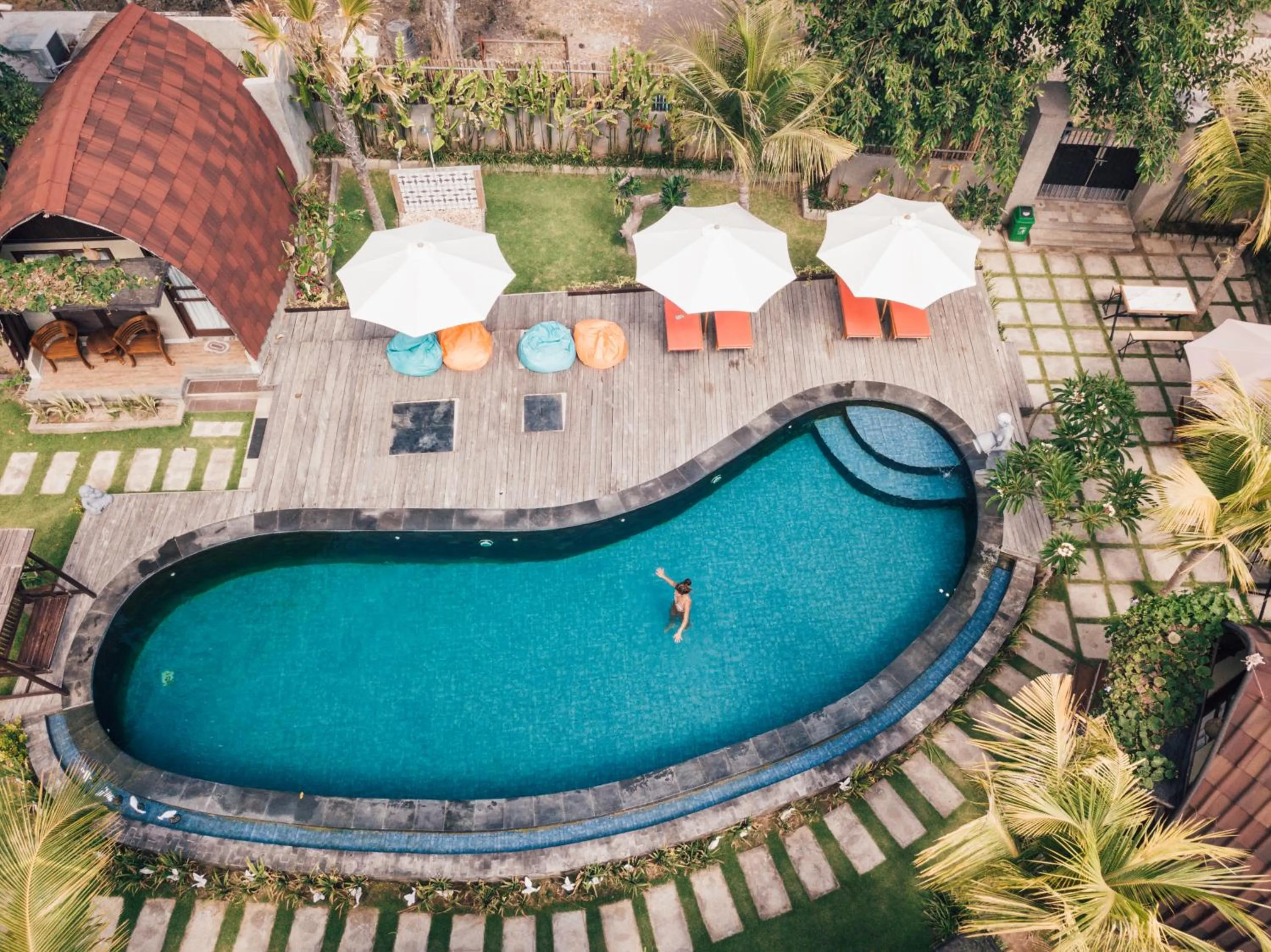 Pool view in Papa Sun Villas