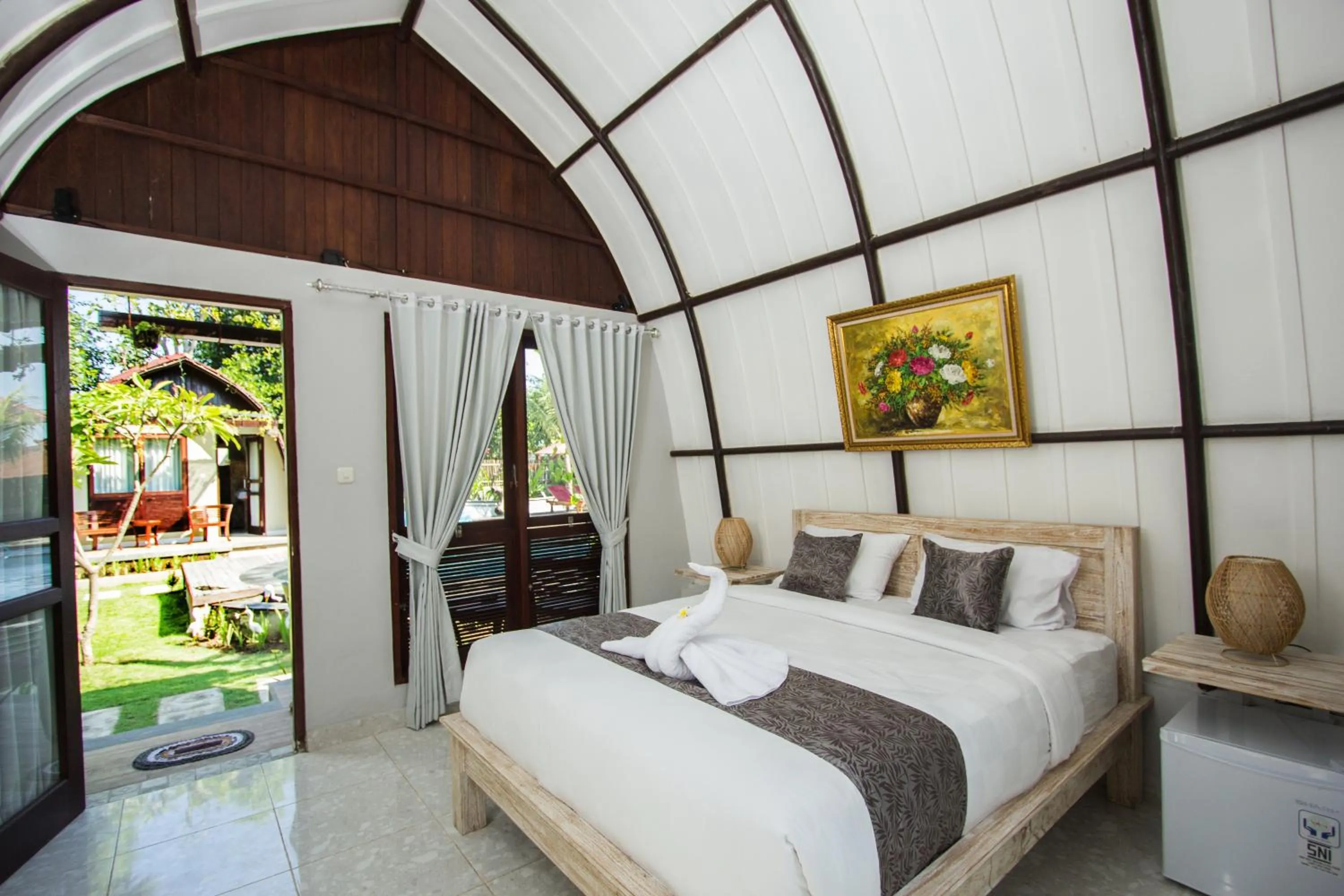 Bed in Papa Sun Villas