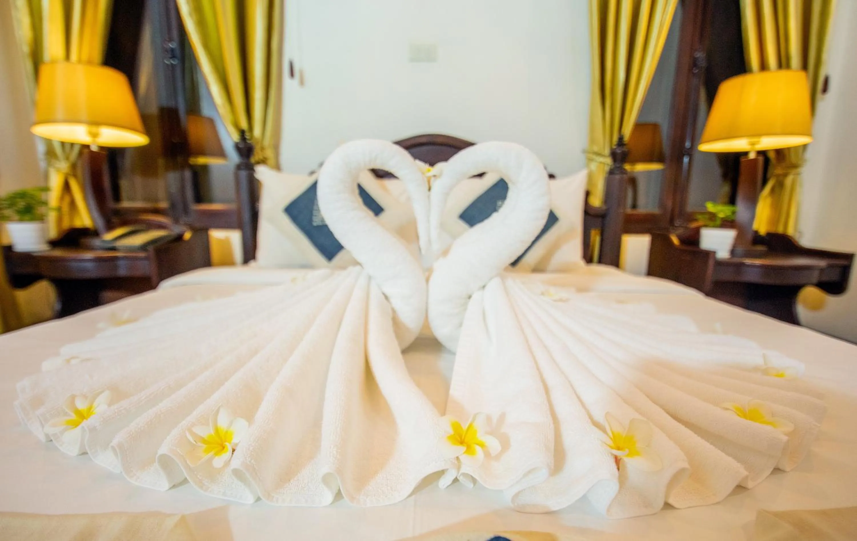 Bedroom, Bed in Treasure Hotel Laos