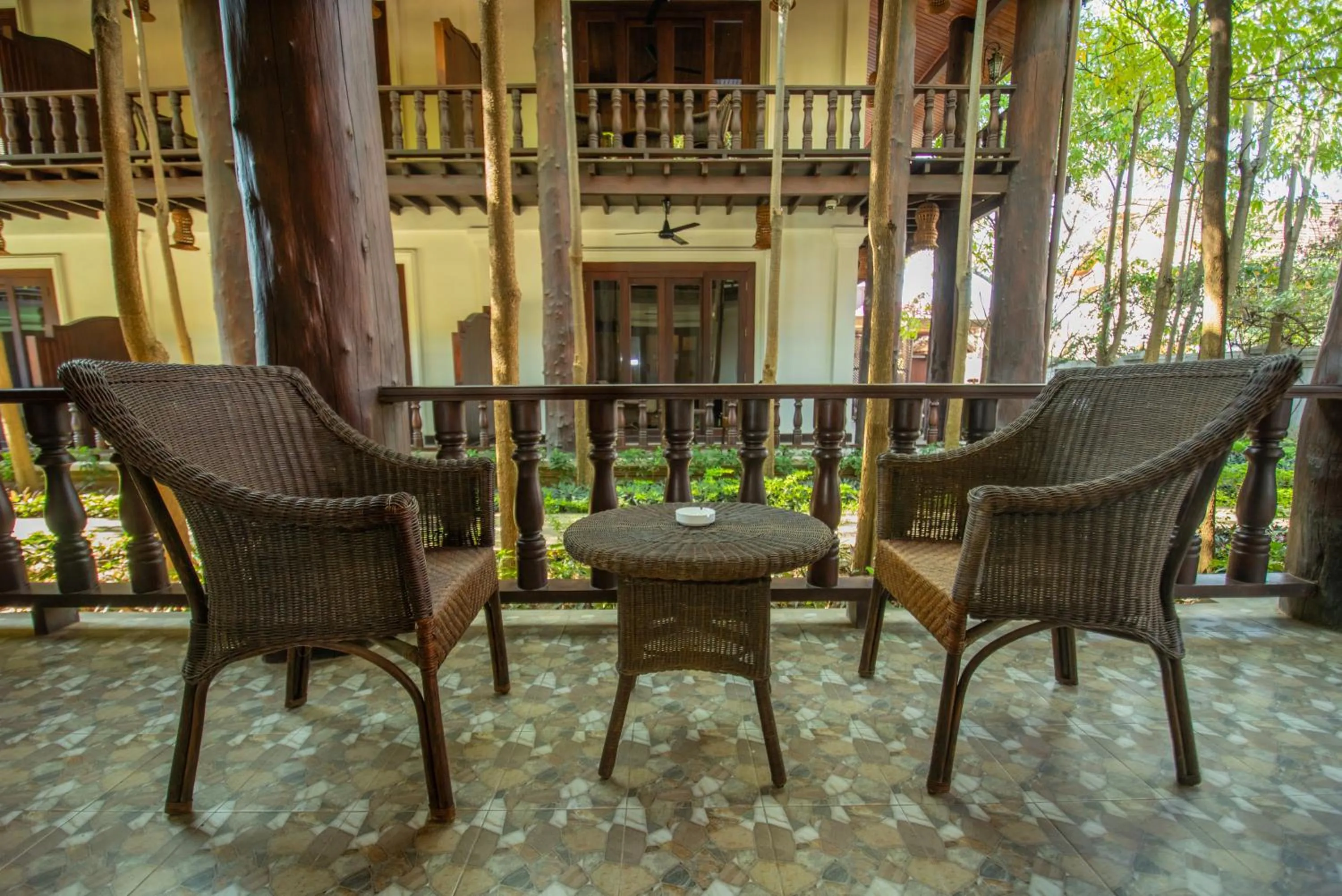 Balcony/Terrace in Treasure Hotel Laos