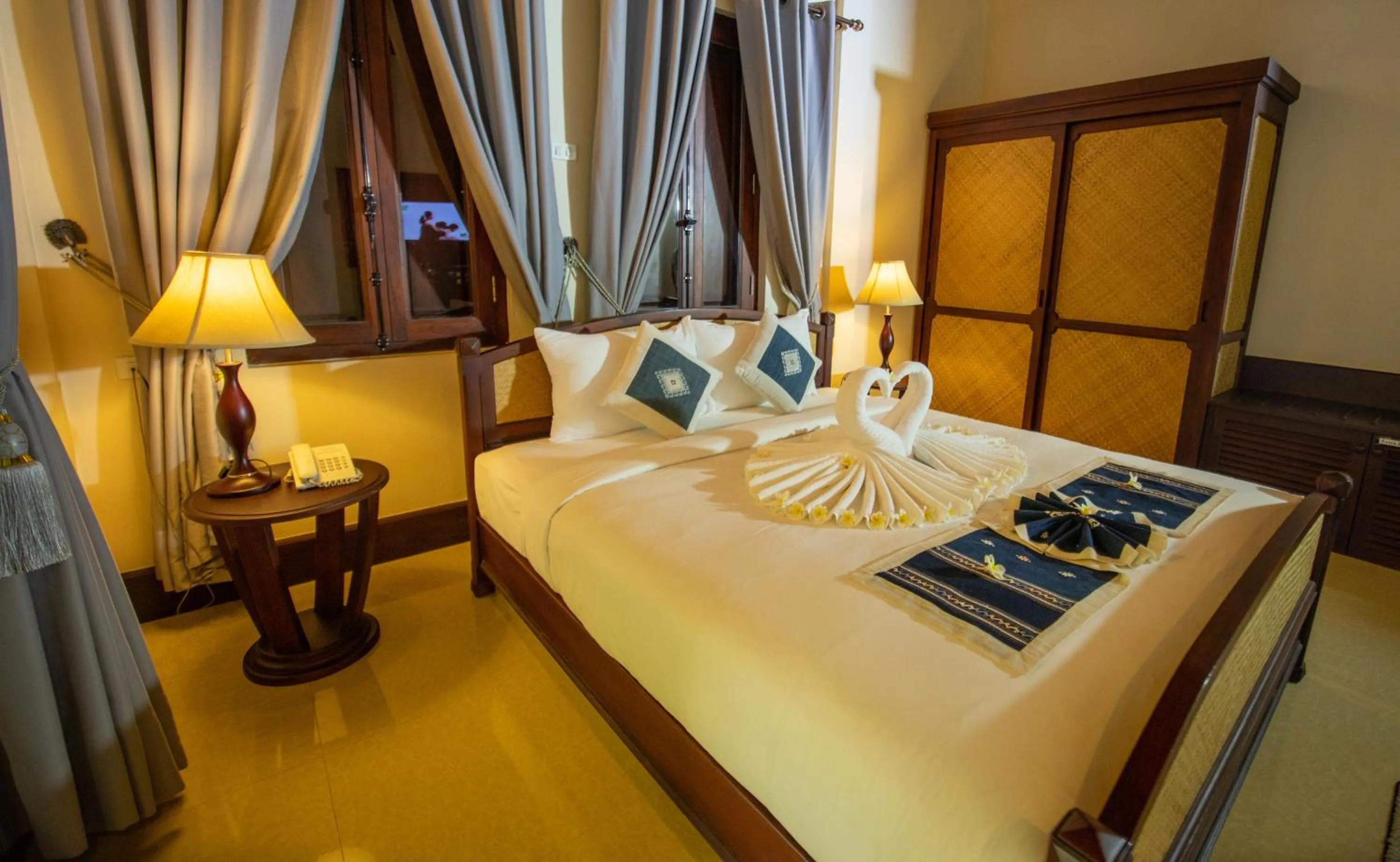 Bedroom, Bed in Treasure Hotel Laos