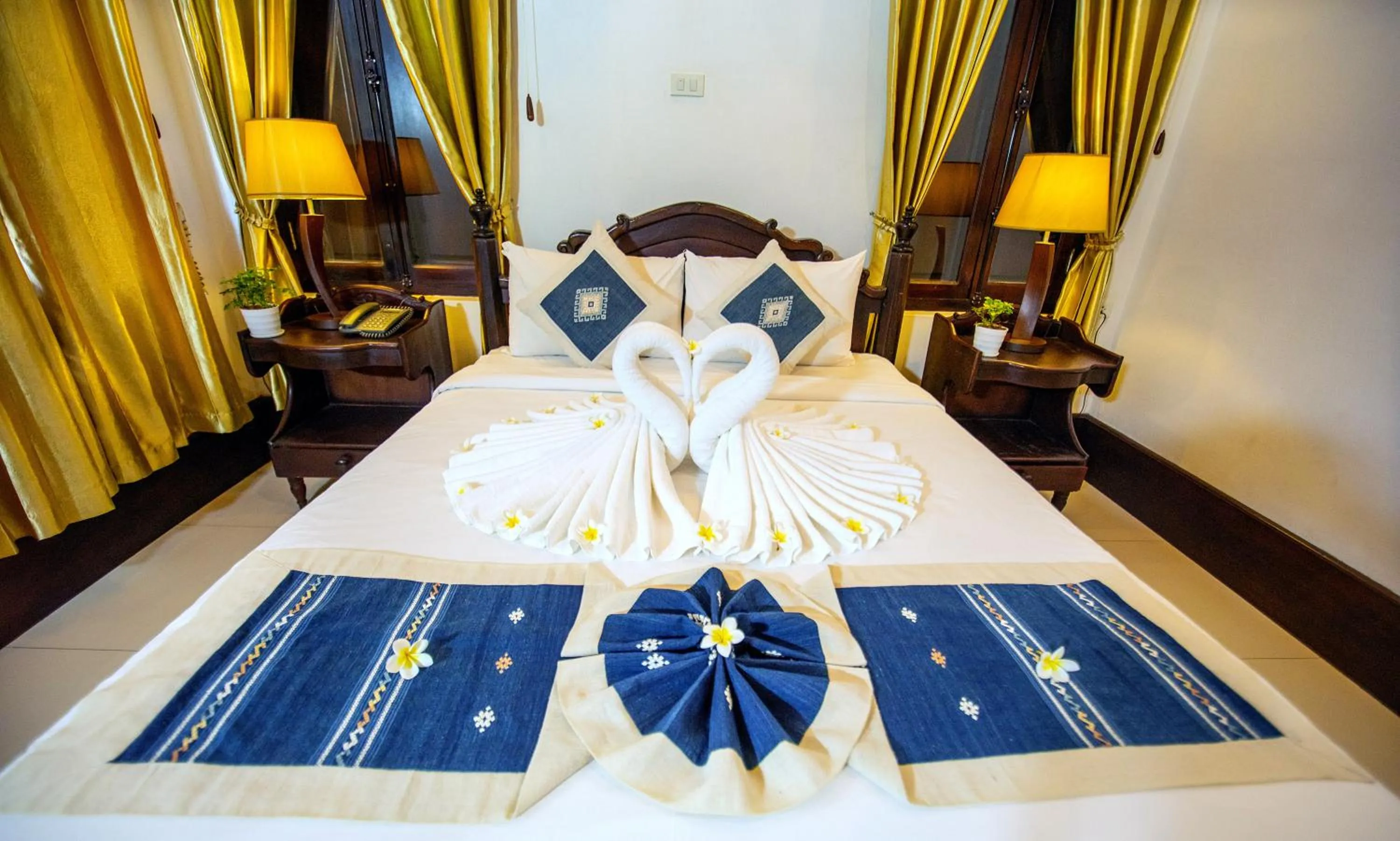 Bedroom, Bed in Treasure Hotel Laos