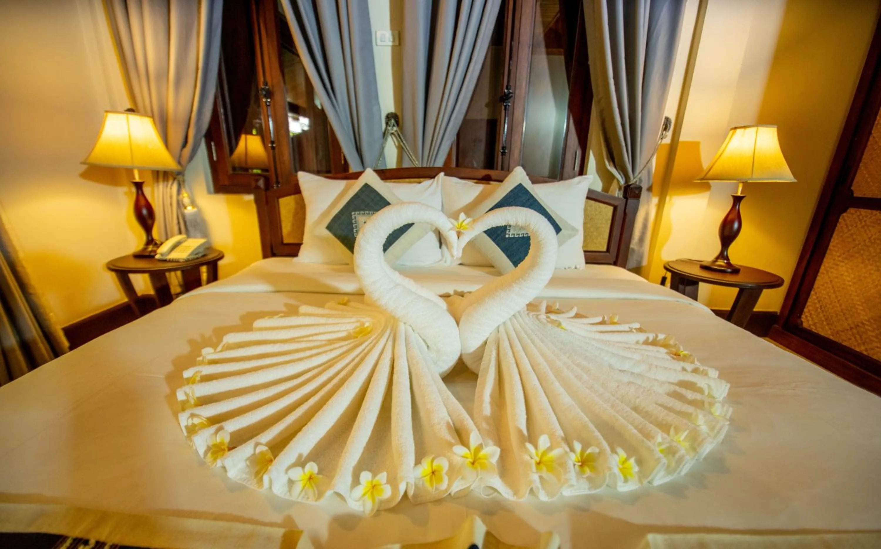 Bedroom, Bed in Treasure Hotel Laos