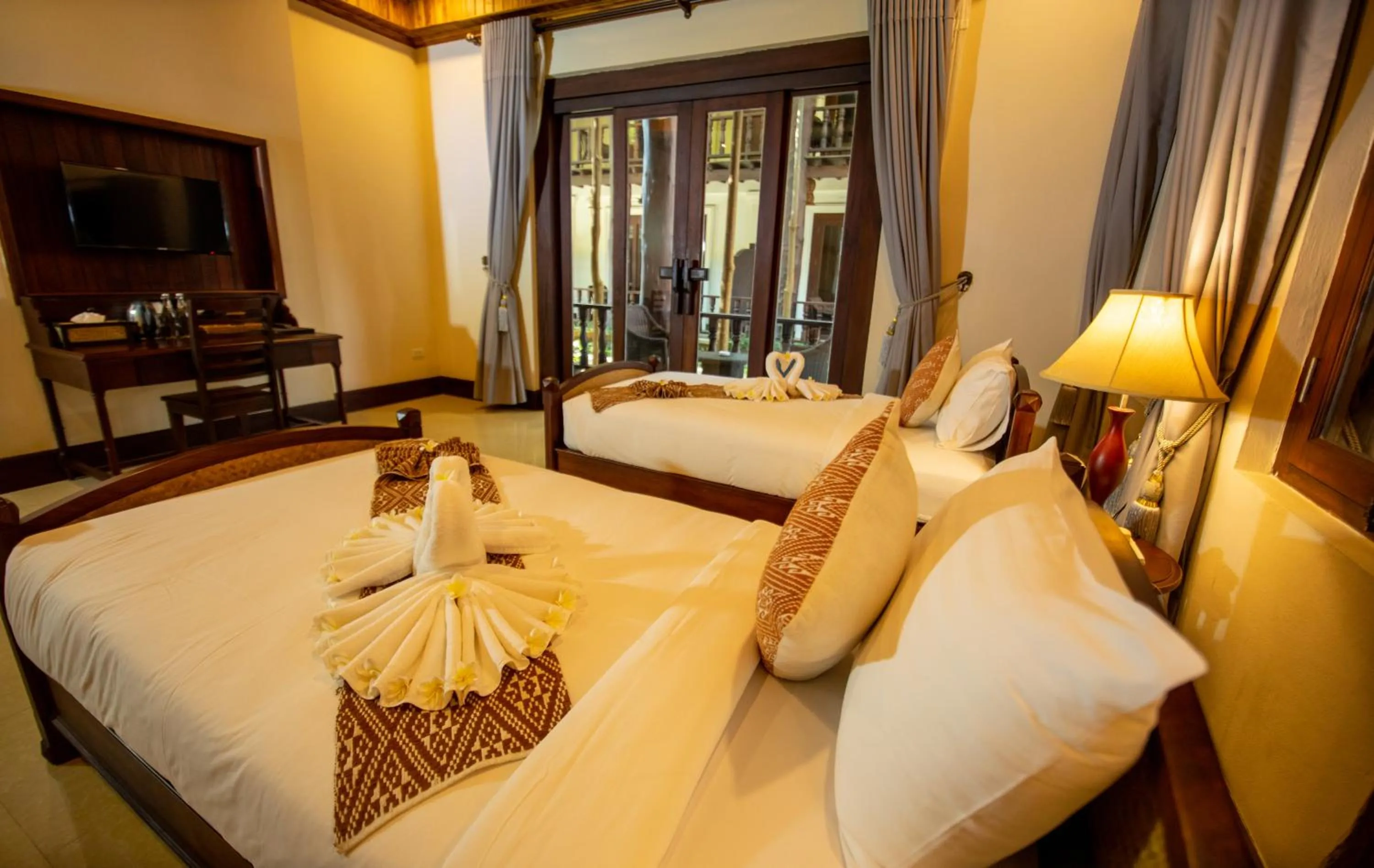 Bedroom, Bed in Treasure Hotel Laos