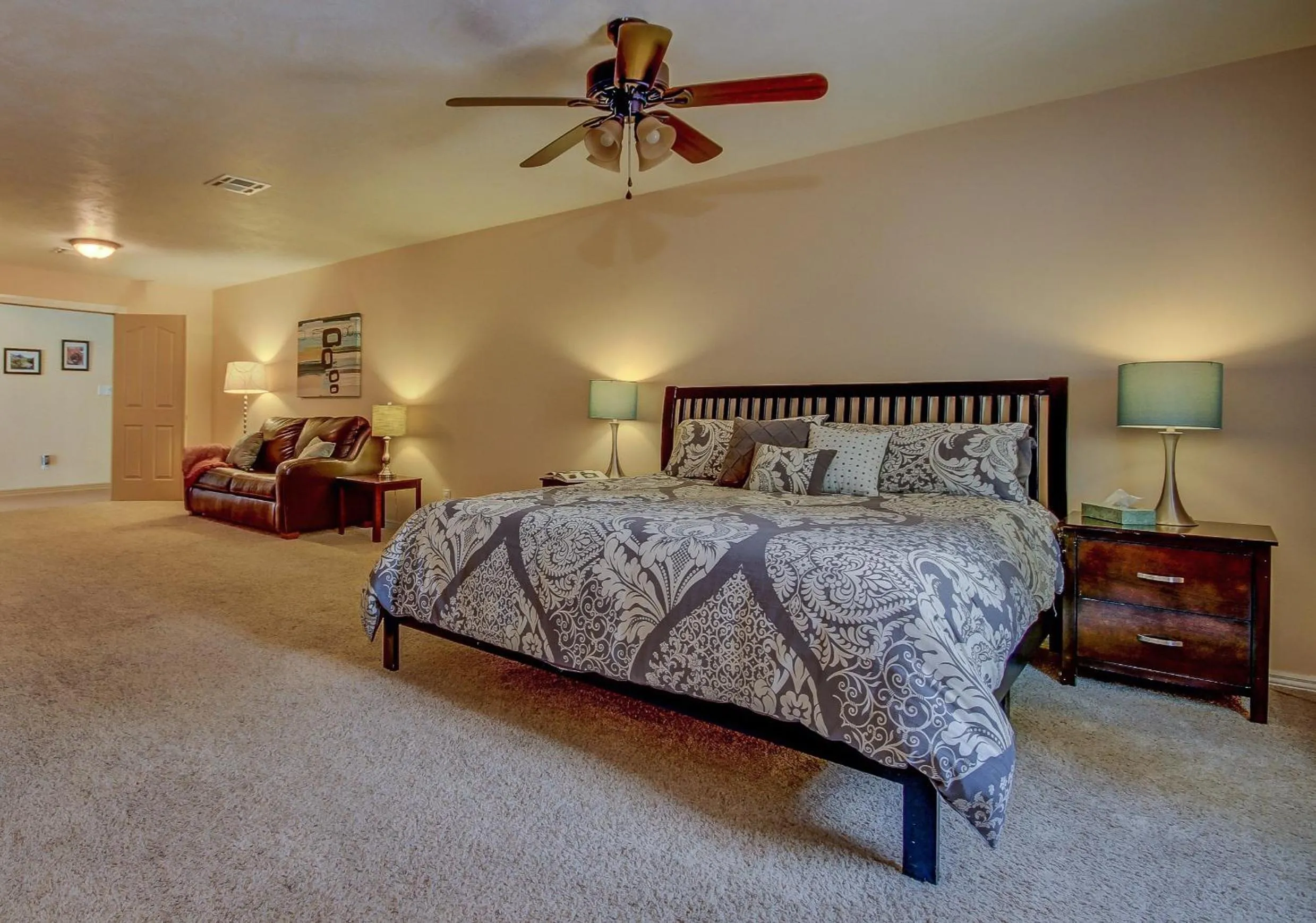 Bed in Pecan Point by KABINO Mountain Trail Access Foosball Table Private Yard Firepit WiFi Grill