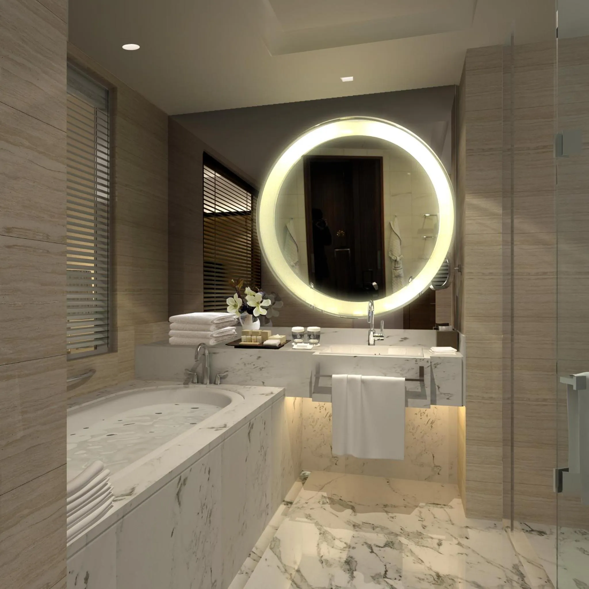 Bathroom in Air China Hongqiao Airport Hotel - Air China BoYue Hotel