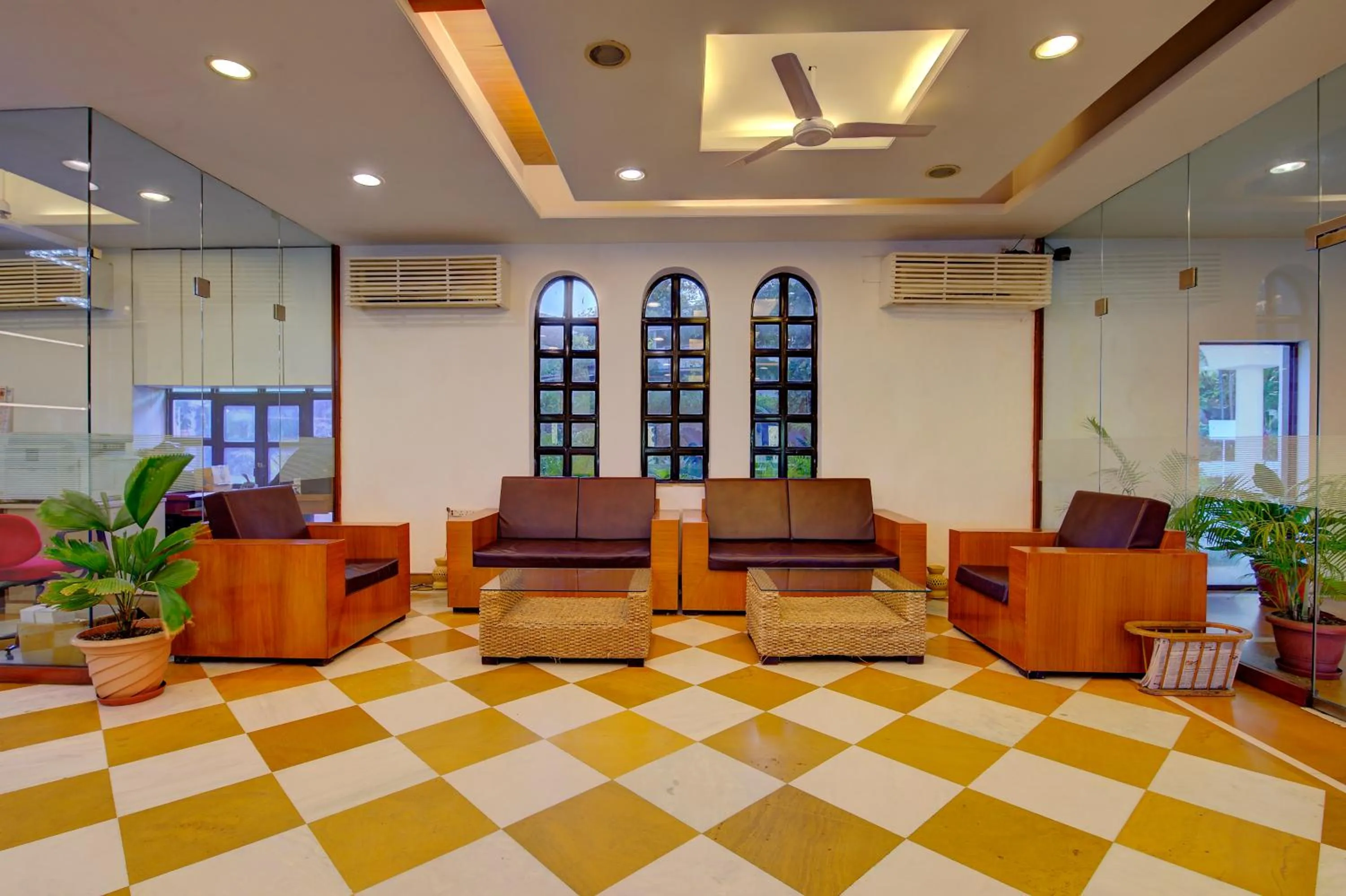 Seating area in Khanvel Resort