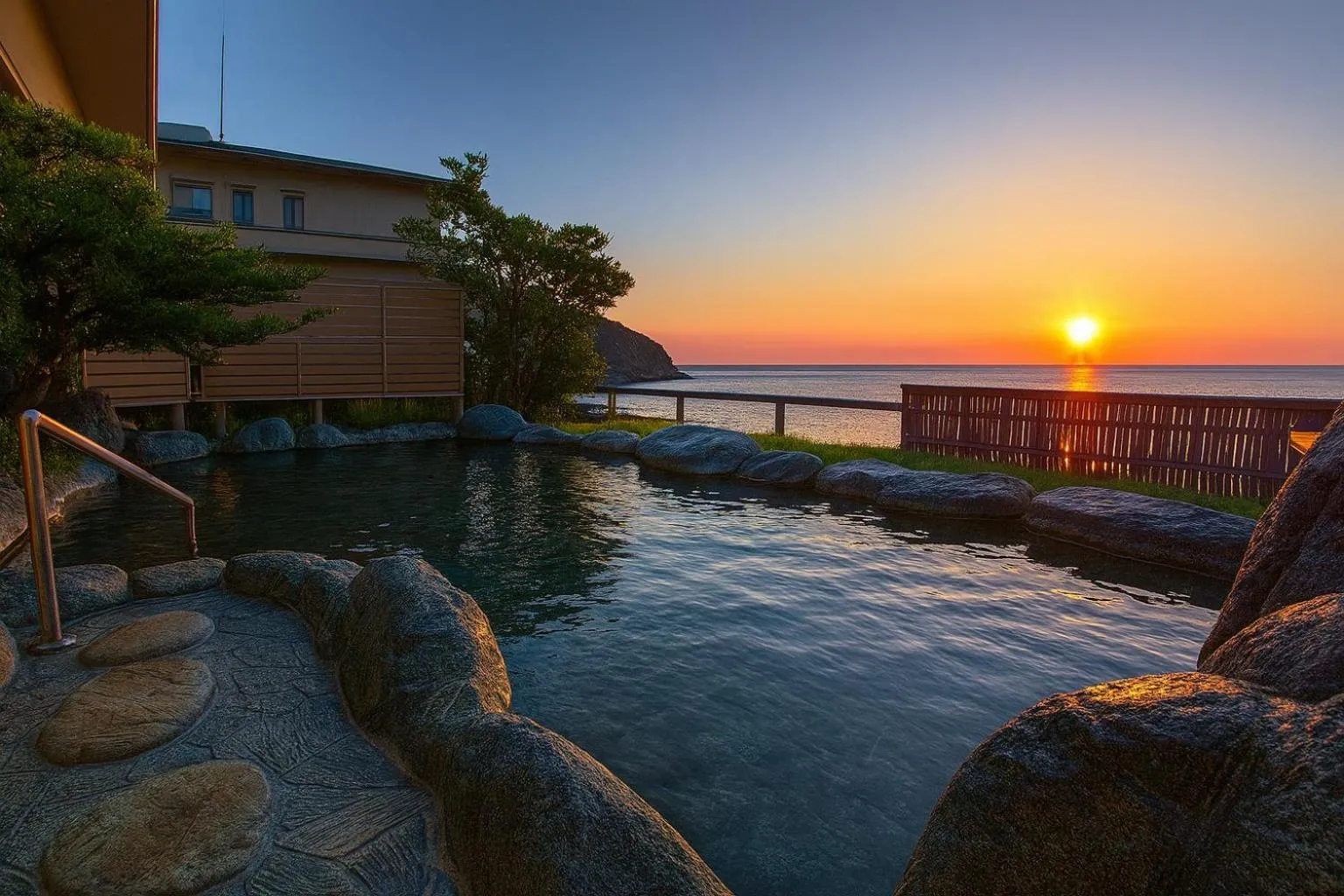 Open Air Bath in Atagawakan