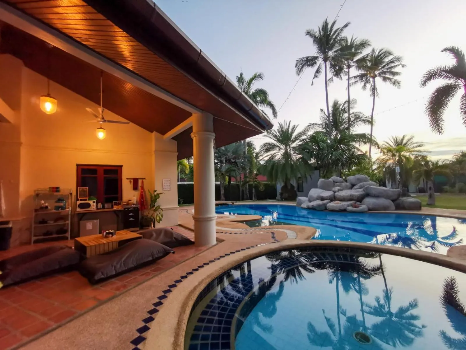 Seating area in Coconut Wells Phuket