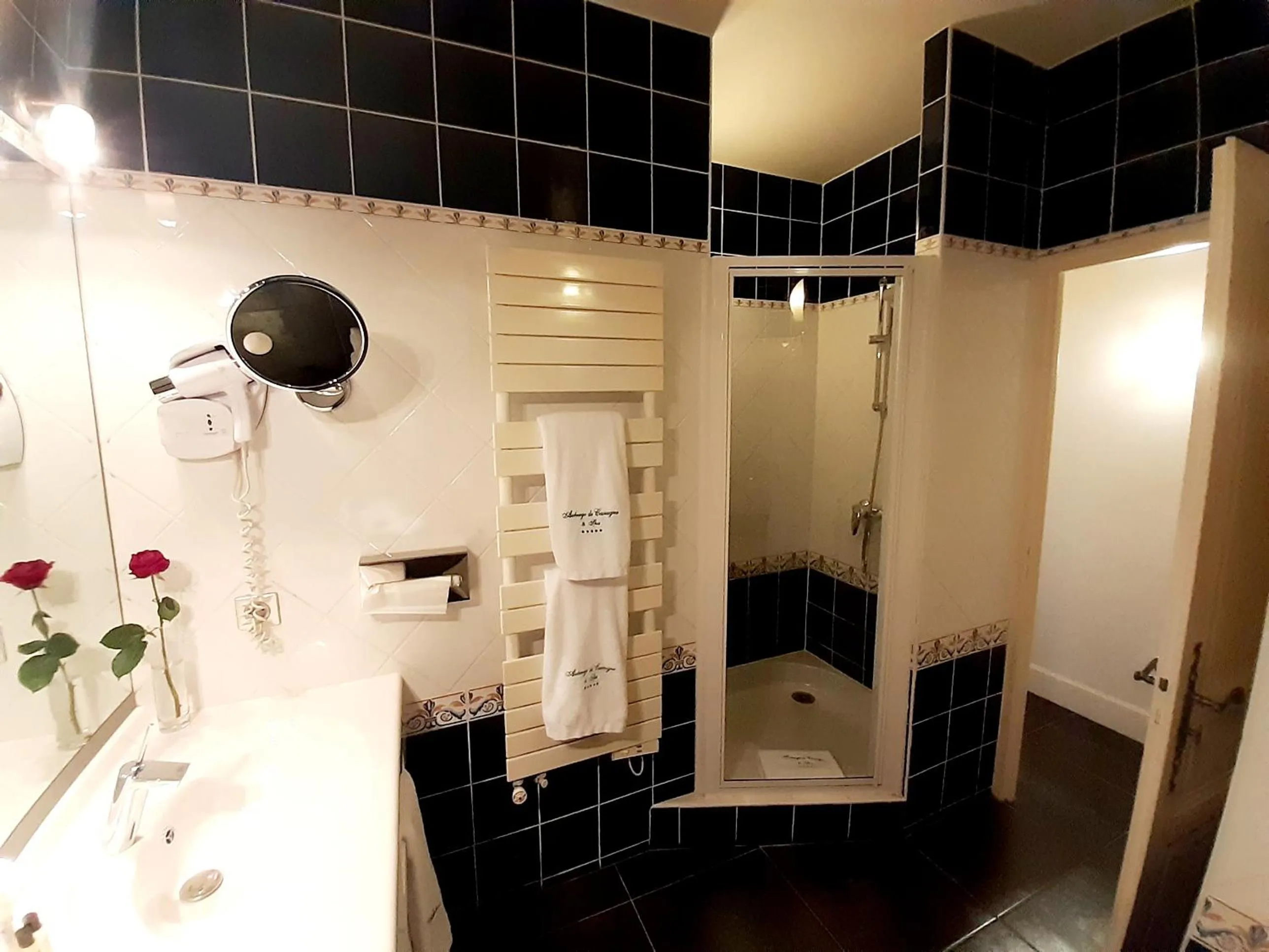 Shower in Auberge de Cassagne & Spa