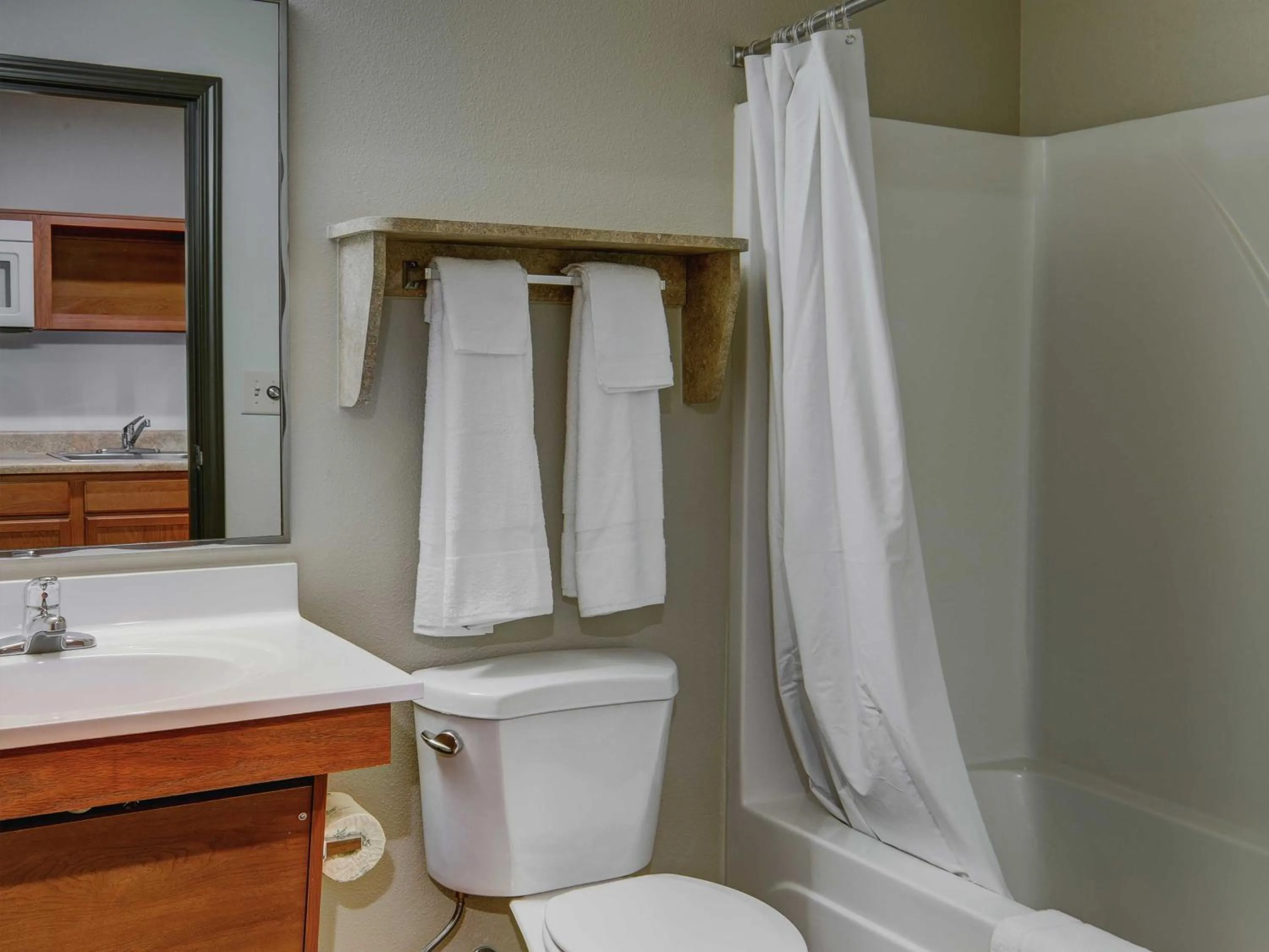 Shower in Extended Stay America Select Suites - Wichita - North