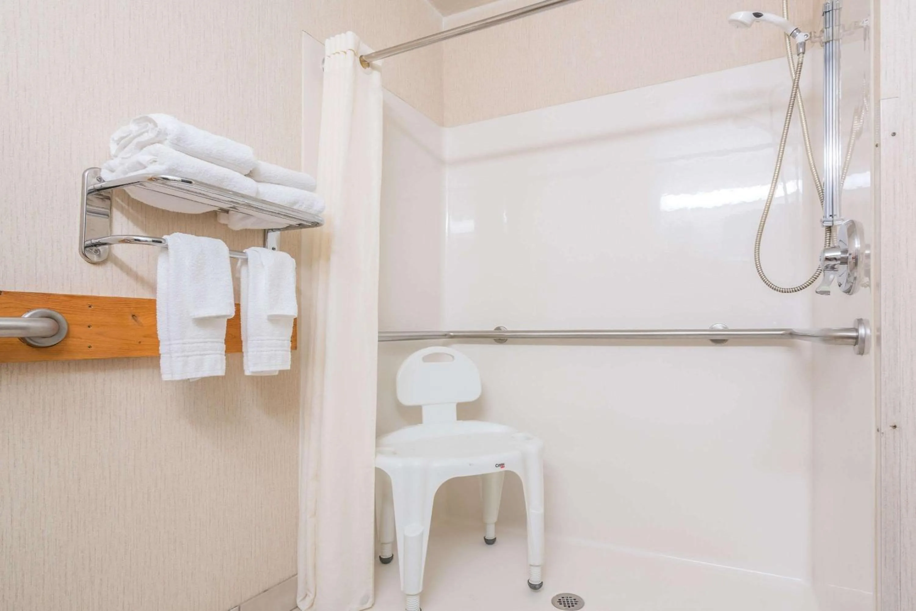 Bathroom in Super 8 by Wyndham Fargo Airport