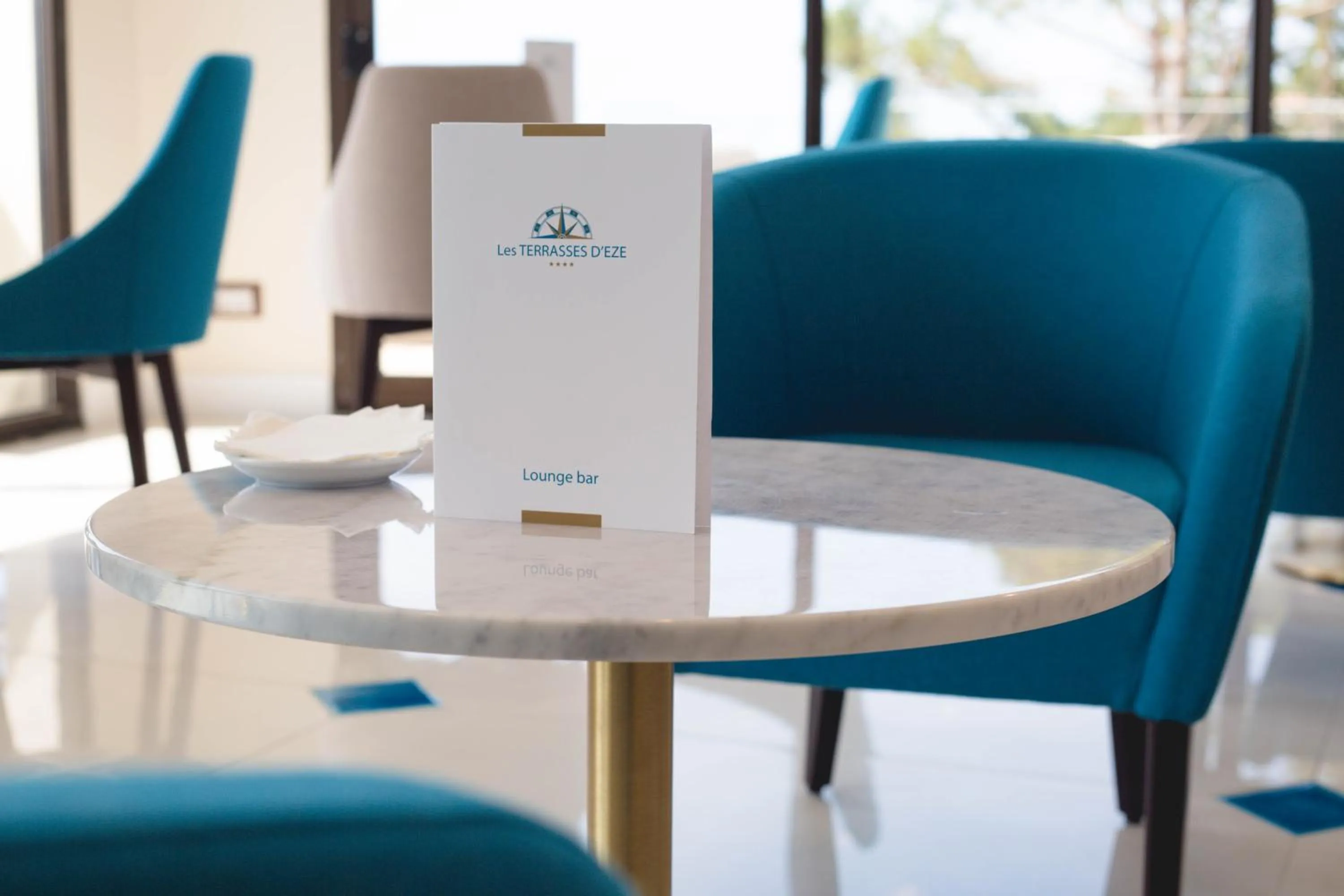 Lounge or bar in Les Terrasses d'Eze - Hôtel & Spa