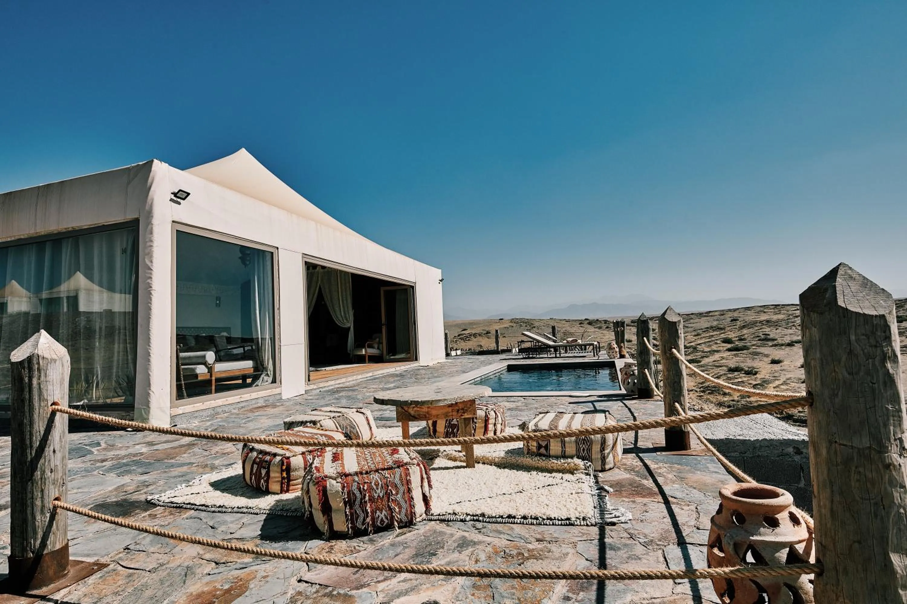 Property building in The White Camel Camp - Agafay Desert Activities