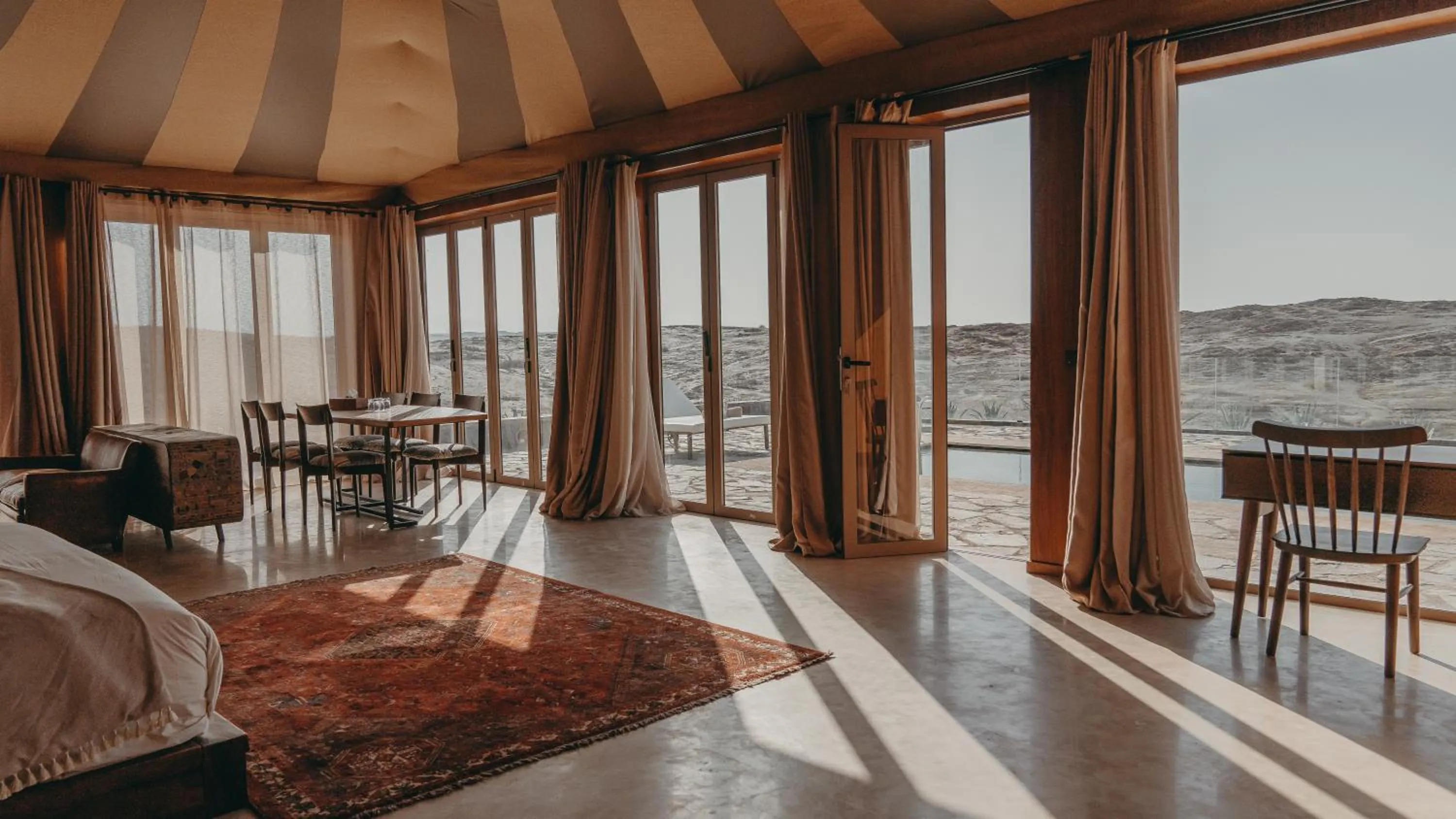 Bed in The White Camel Camp - Agafay Desert Activities