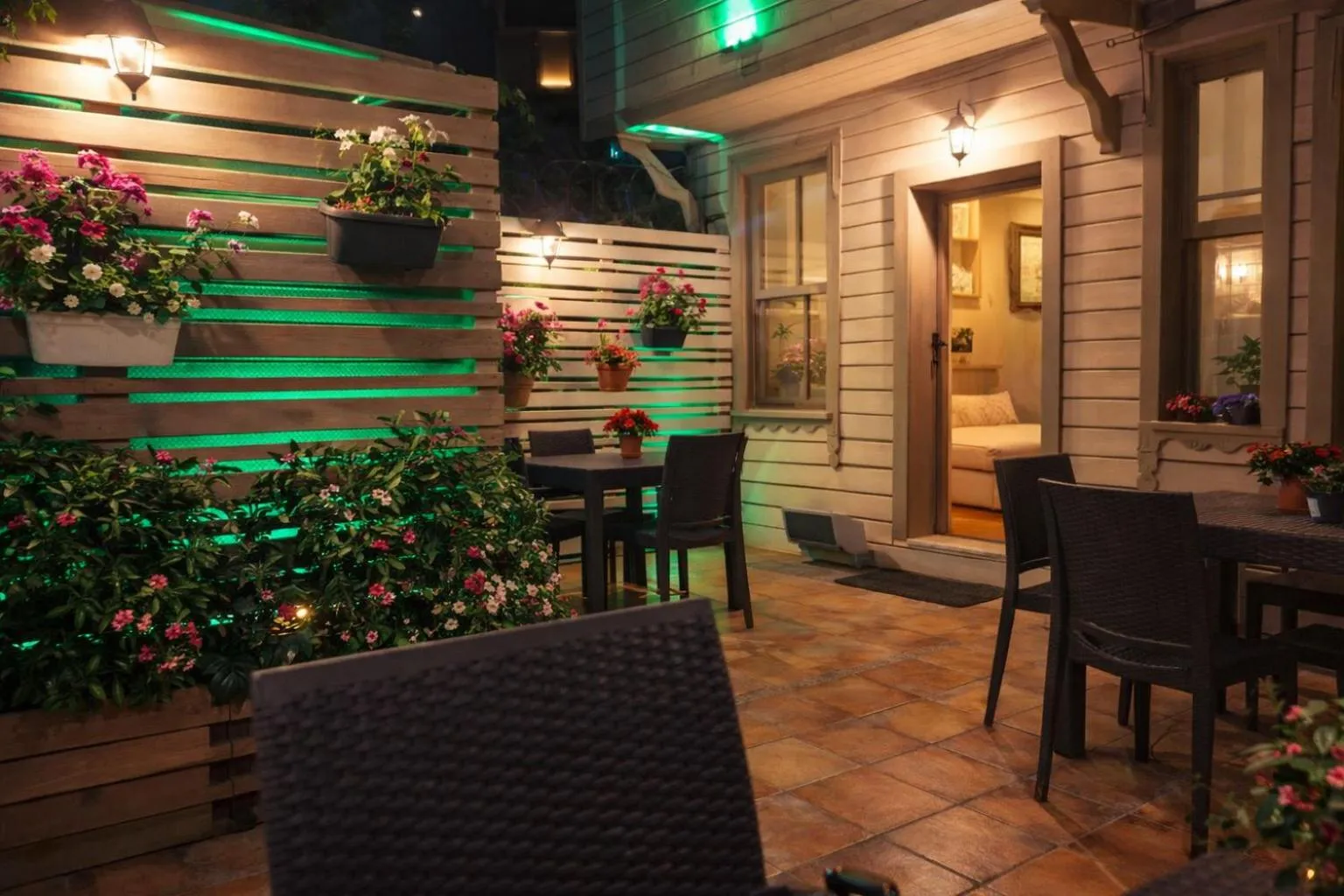 Seating area in valide-maide hotel