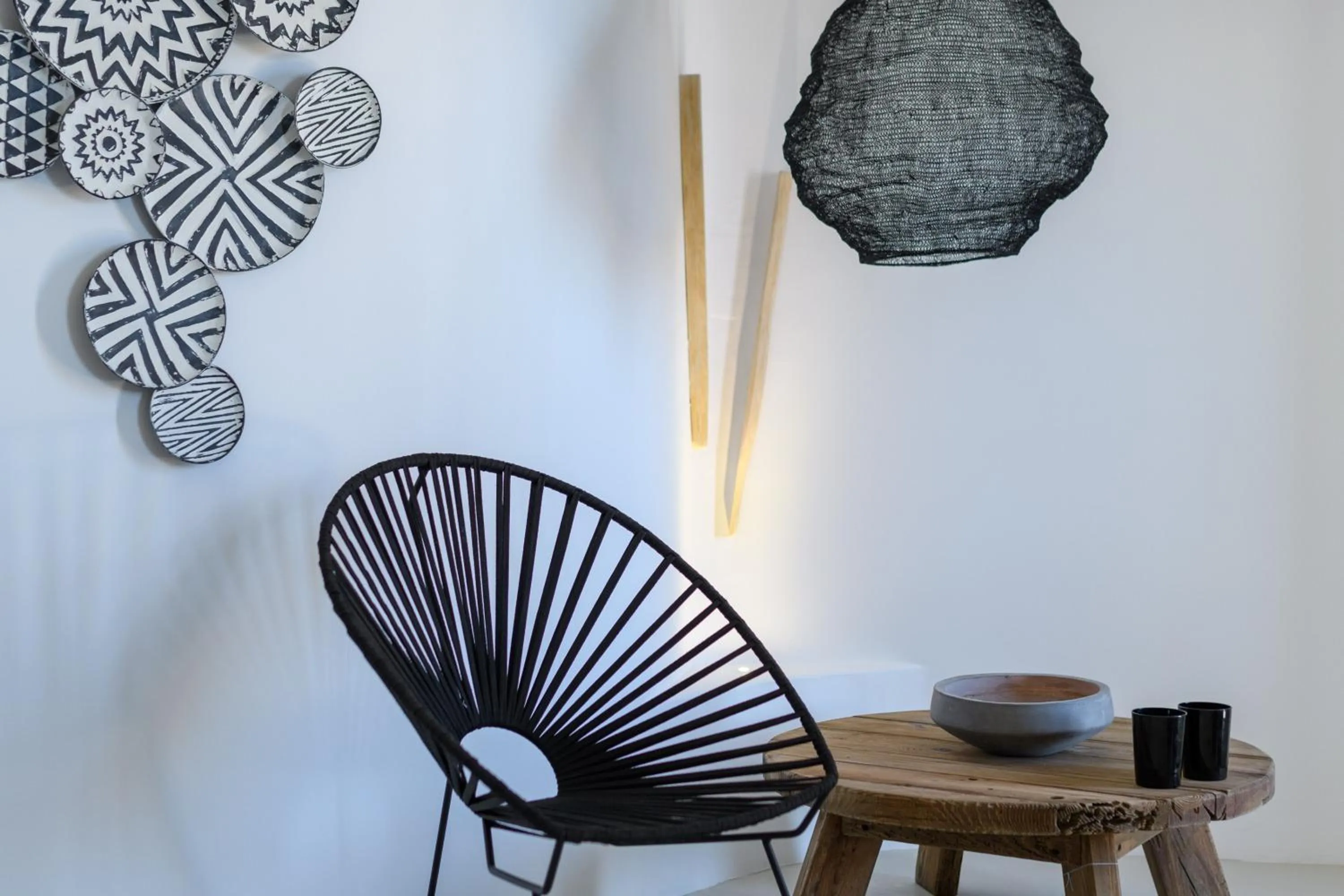 Living room in The Summit of Mykonos