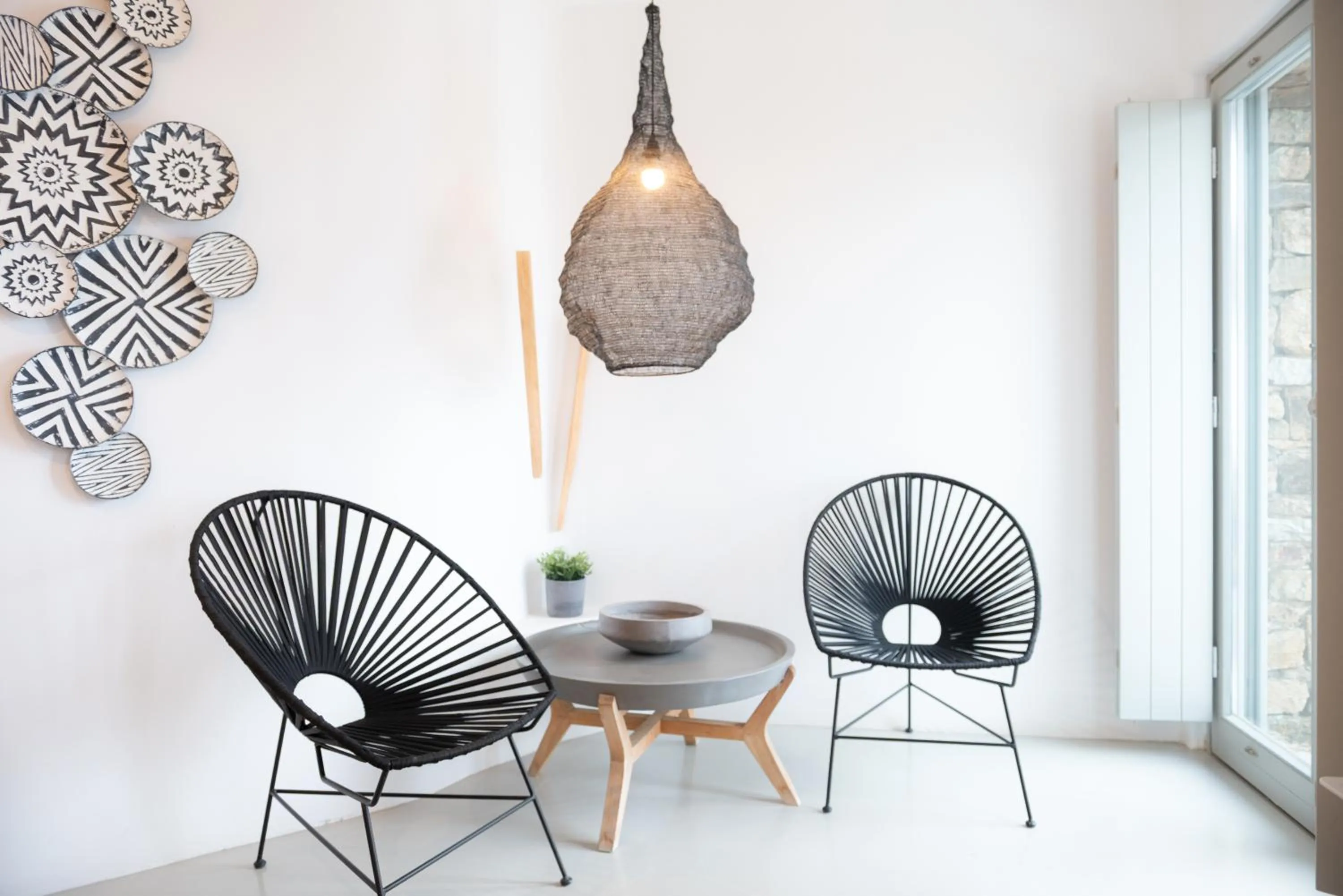 Living room in The Summit of Mykonos