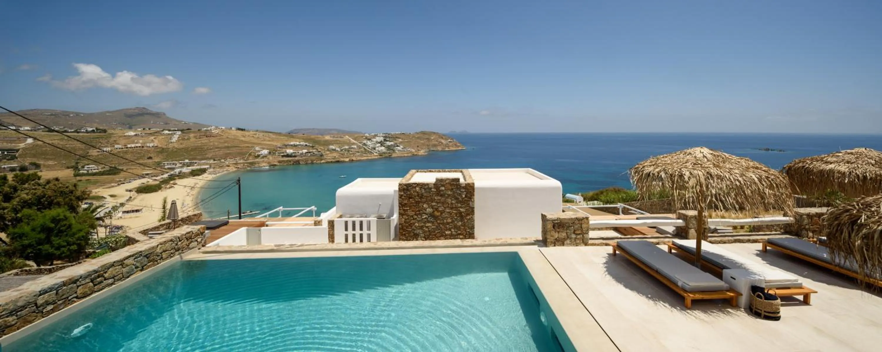 Pool view in The Summit of Mykonos