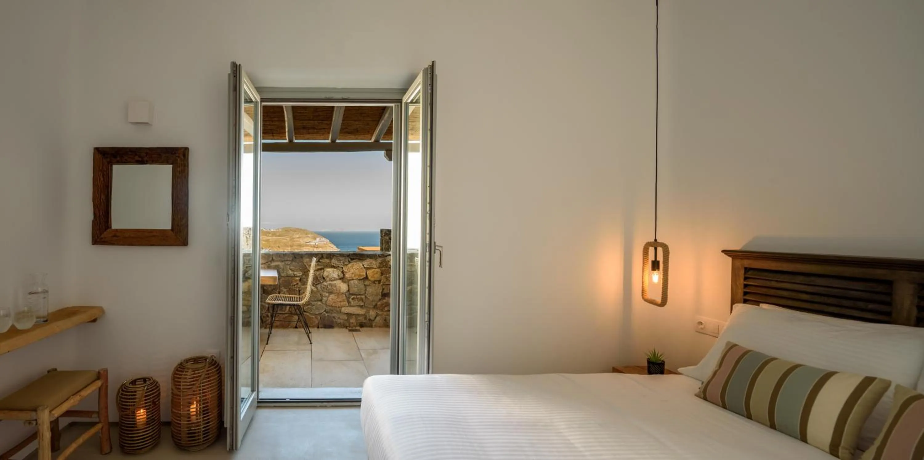 Bedroom, Bed in The Summit of Mykonos