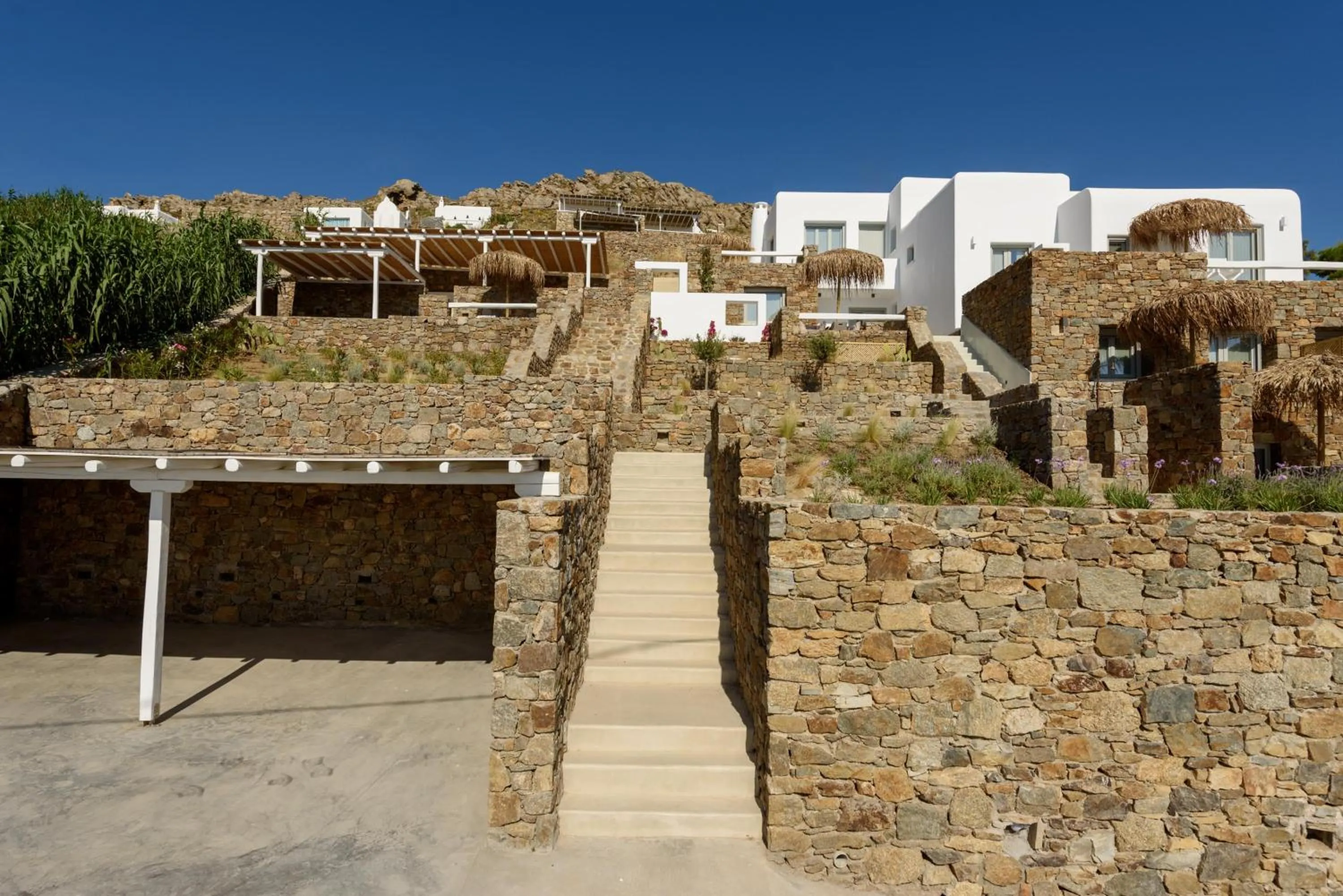 Facade/entrance in The Summit of Mykonos