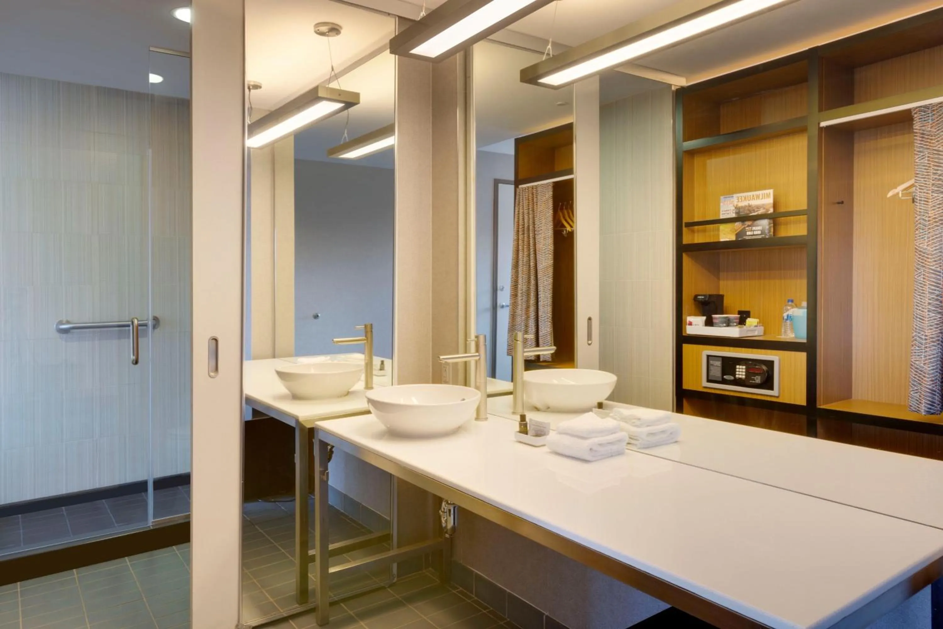 Bathroom in aloft Hotel Milwaukee Downtown