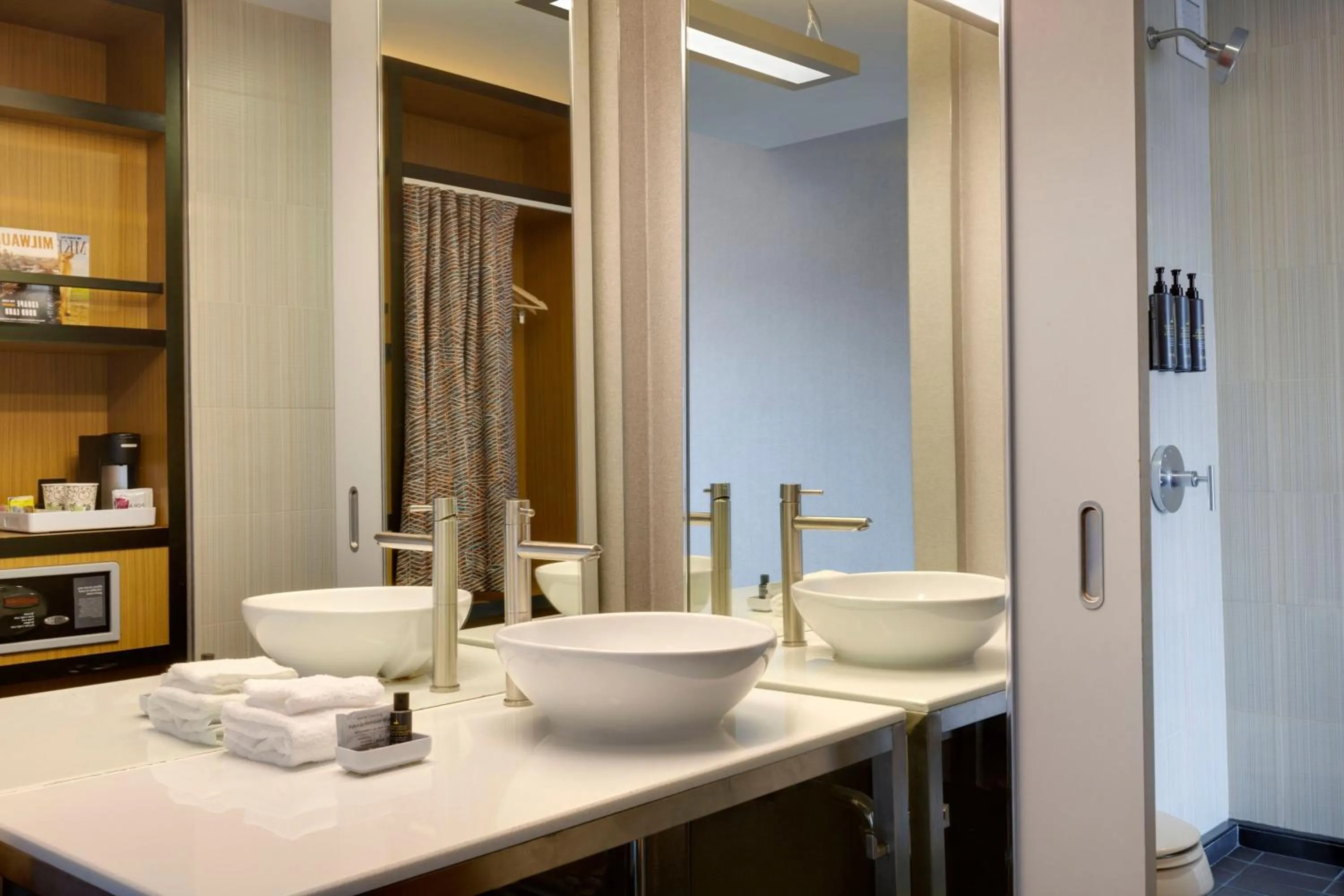 Bathroom in aloft Hotel Milwaukee Downtown
