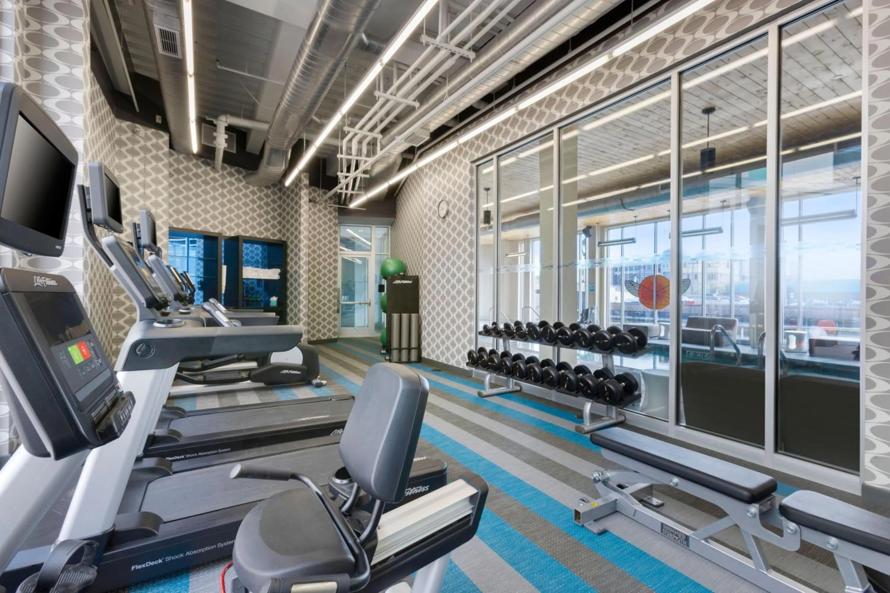 Fitness centre/facilities in aloft Hotel Milwaukee Downtown
