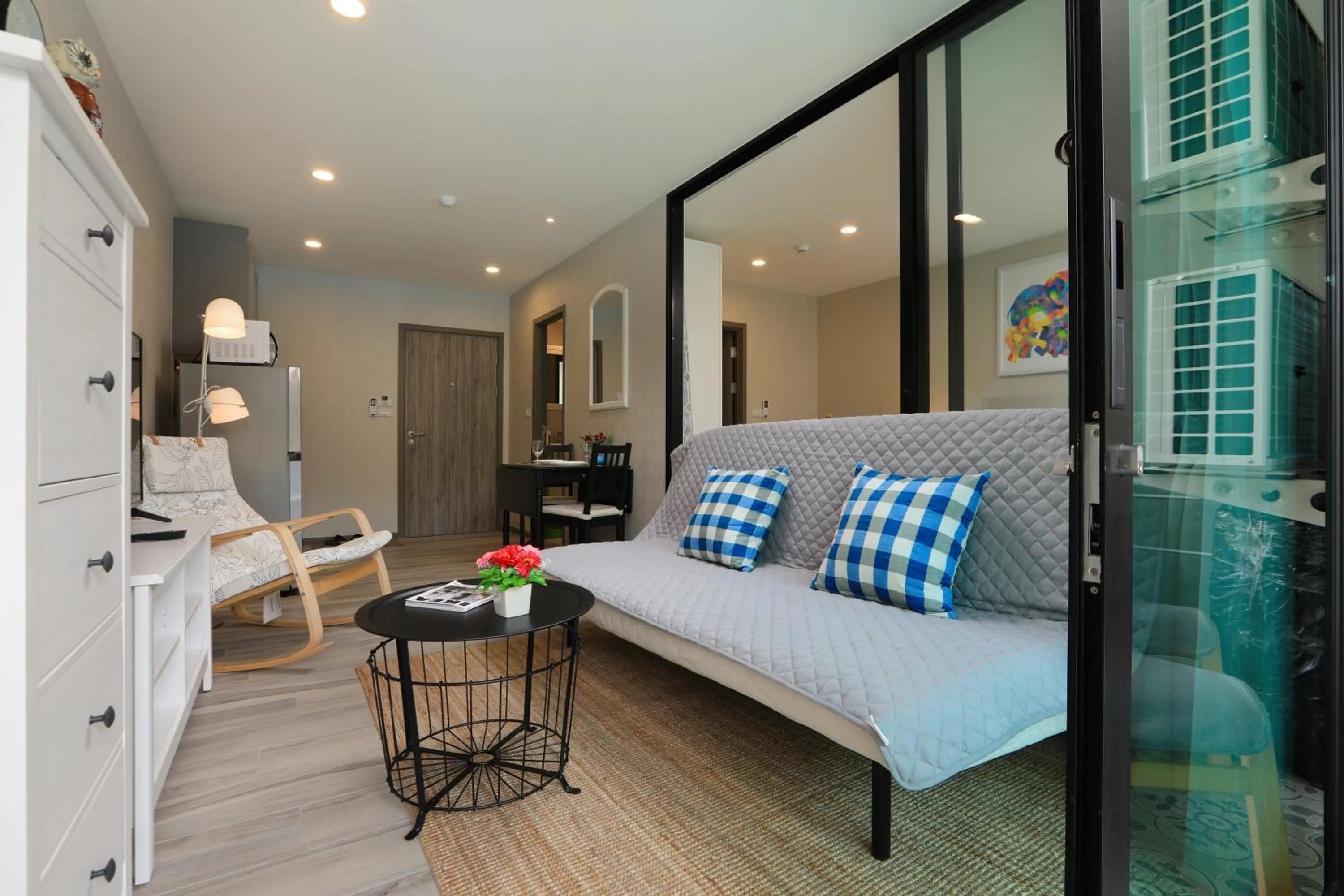 Living room in NaiYang beach Title Residencies by My Home Phuket