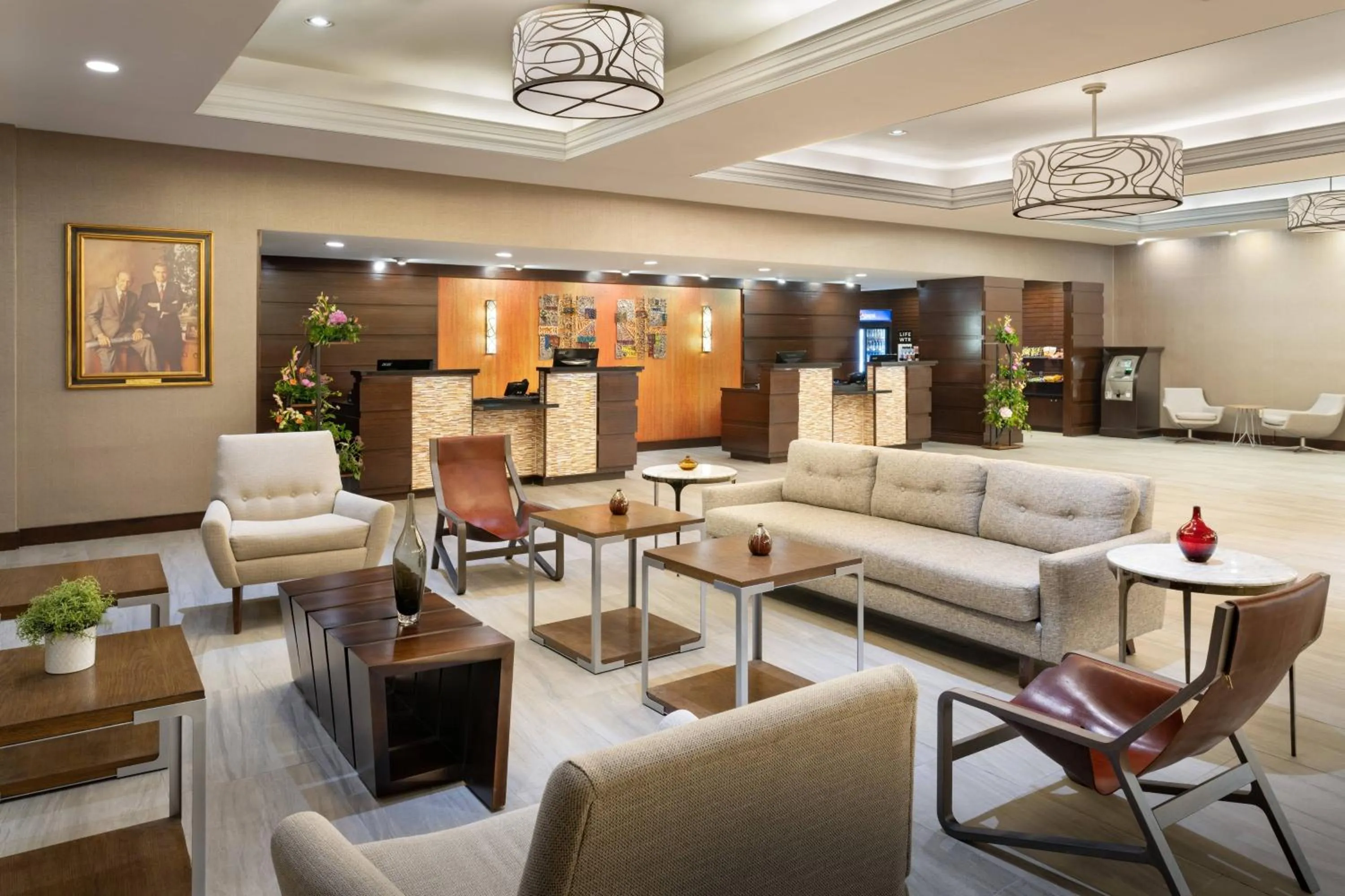 Lobby or reception in Marriott Minneapolis Airport