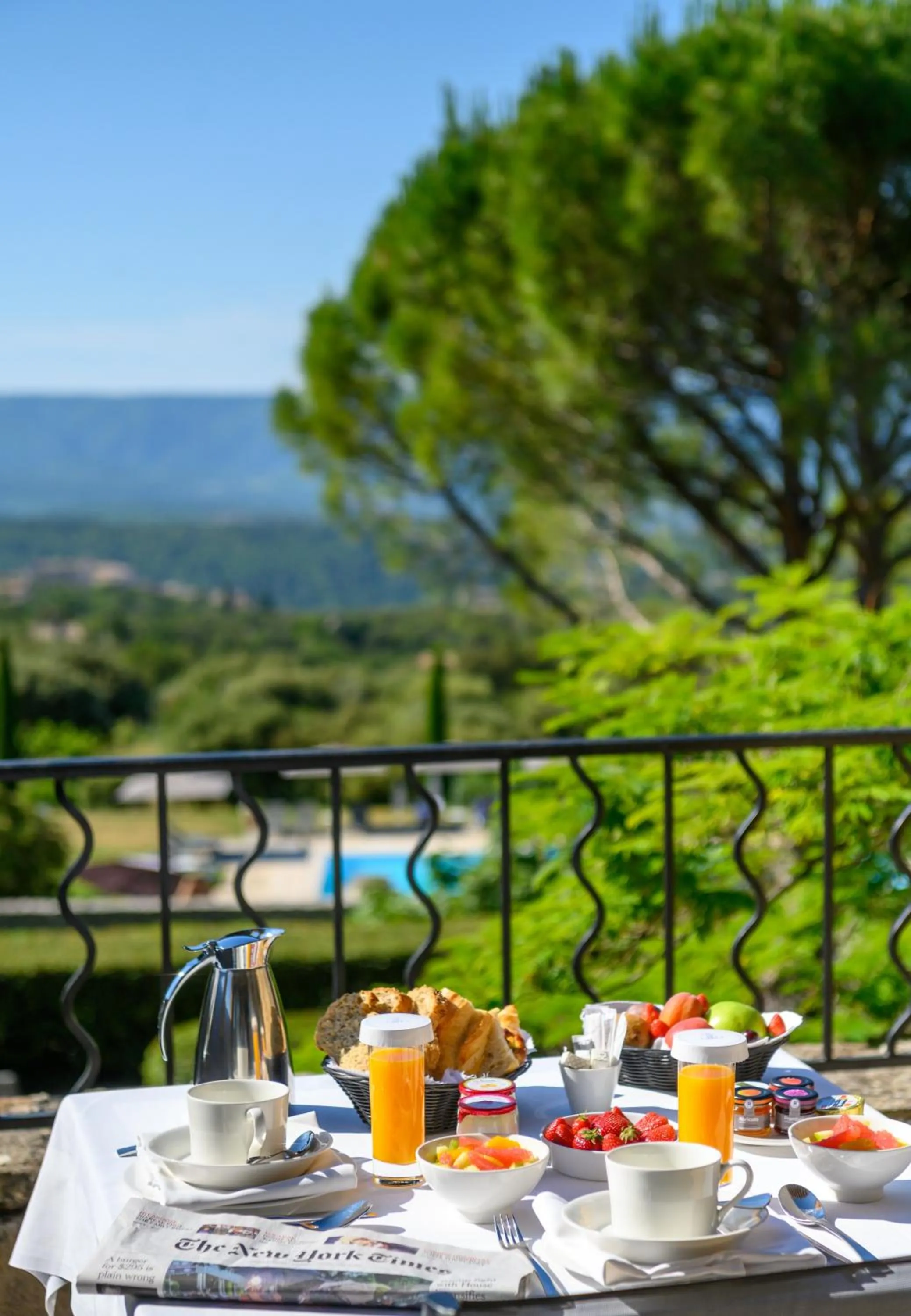 Balcony/Terrace in Hotel Les Bories & Spa
