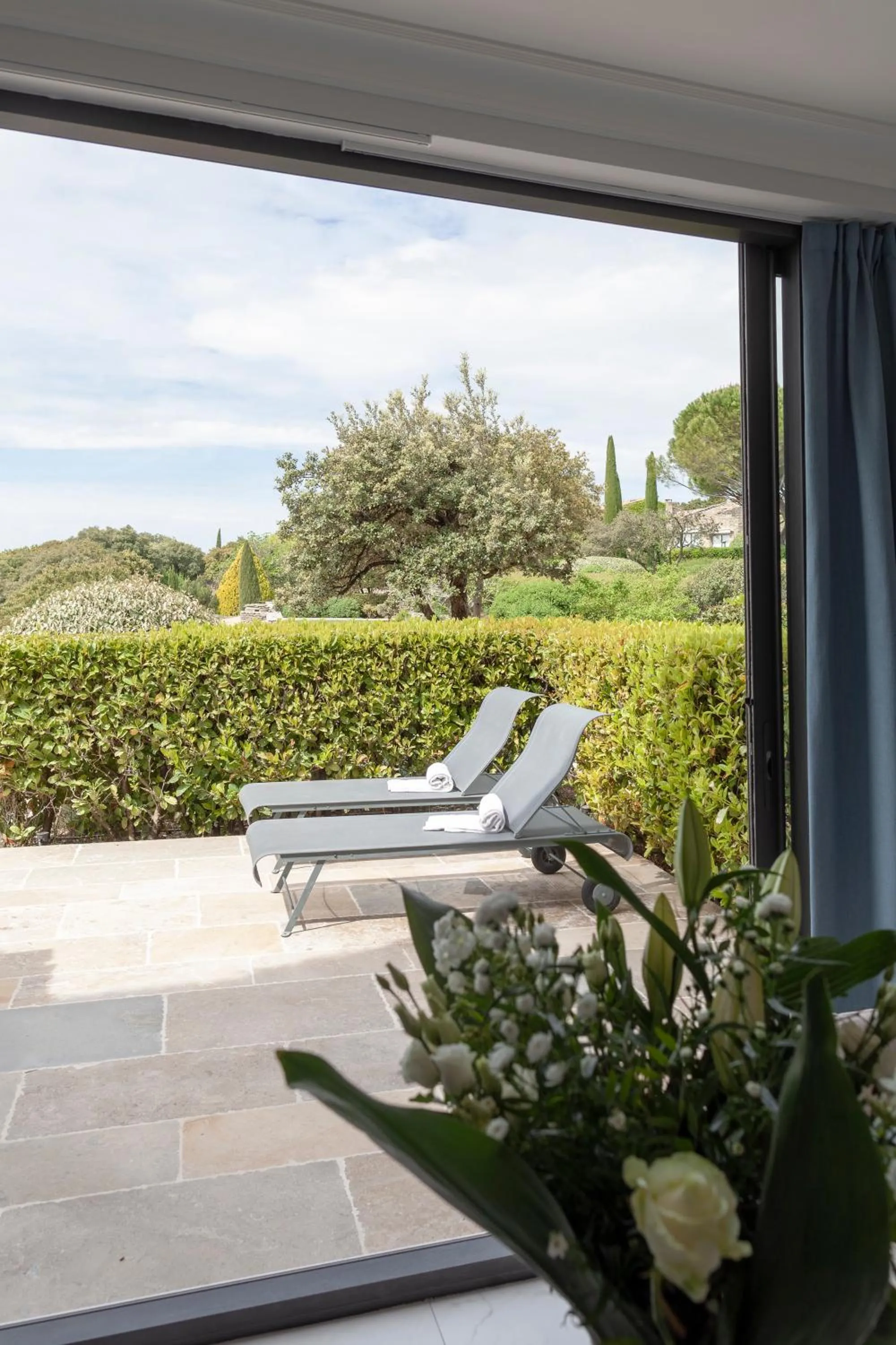 Patio in Hotel Les Bories & Spa