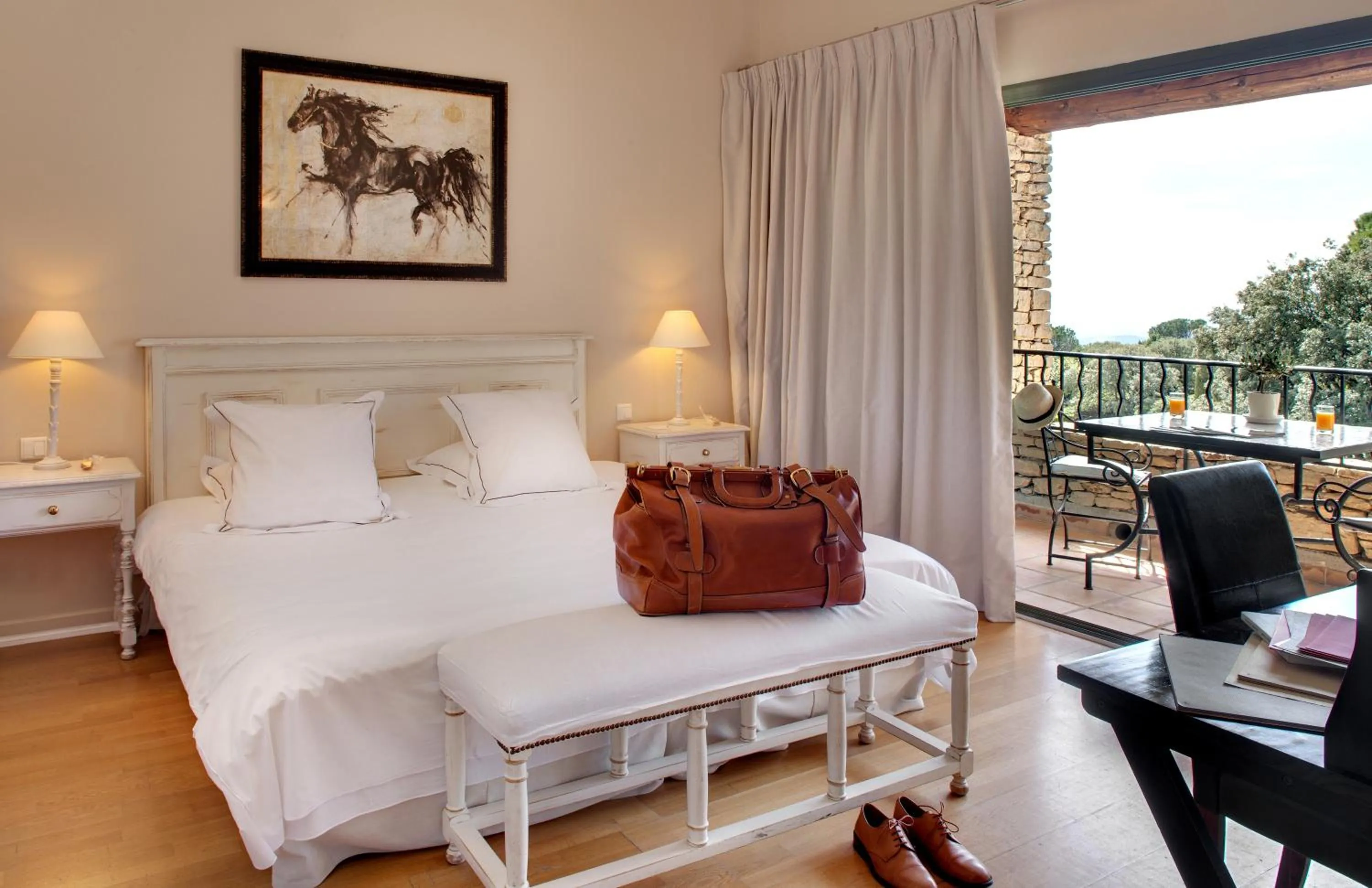 Bedroom, Bed in Hotel Les Bories & Spa