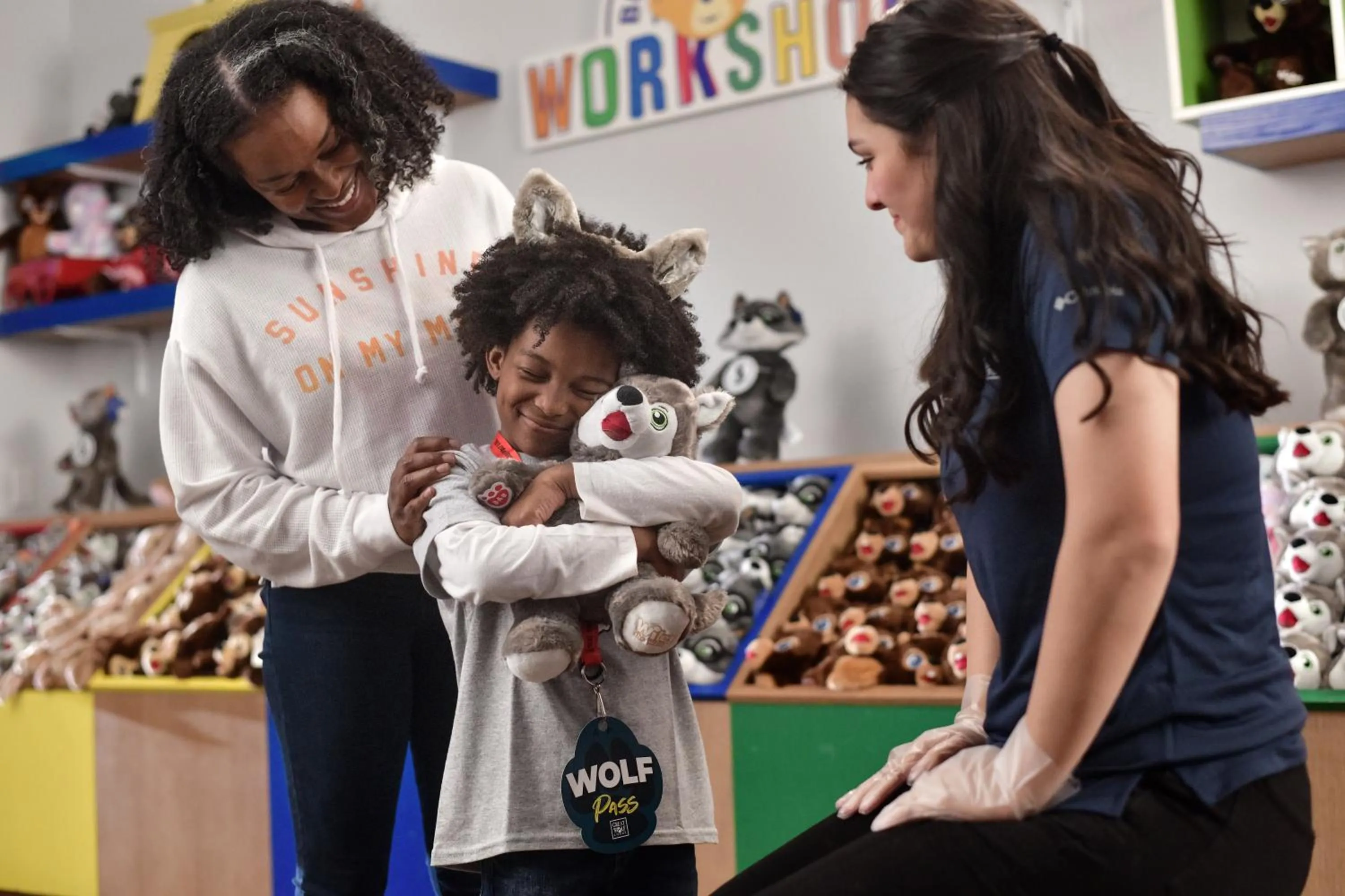 People in Great Wolf Lodge Traverse City