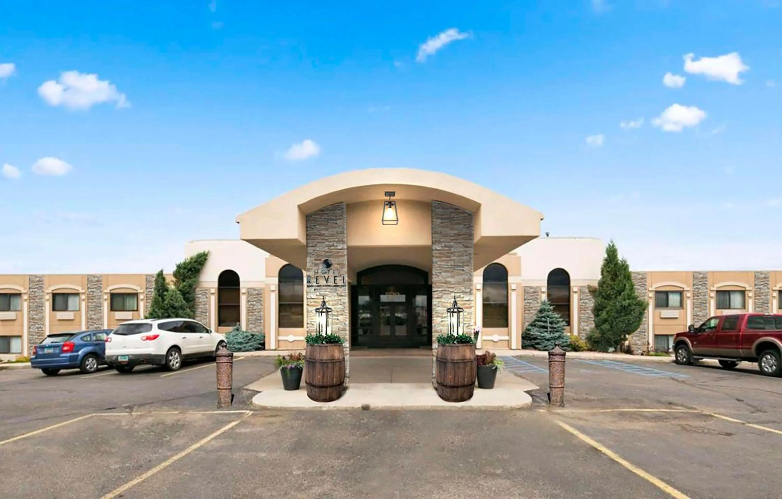 Property building in Revel Hotel Minot - SureStay Collection by Best Western