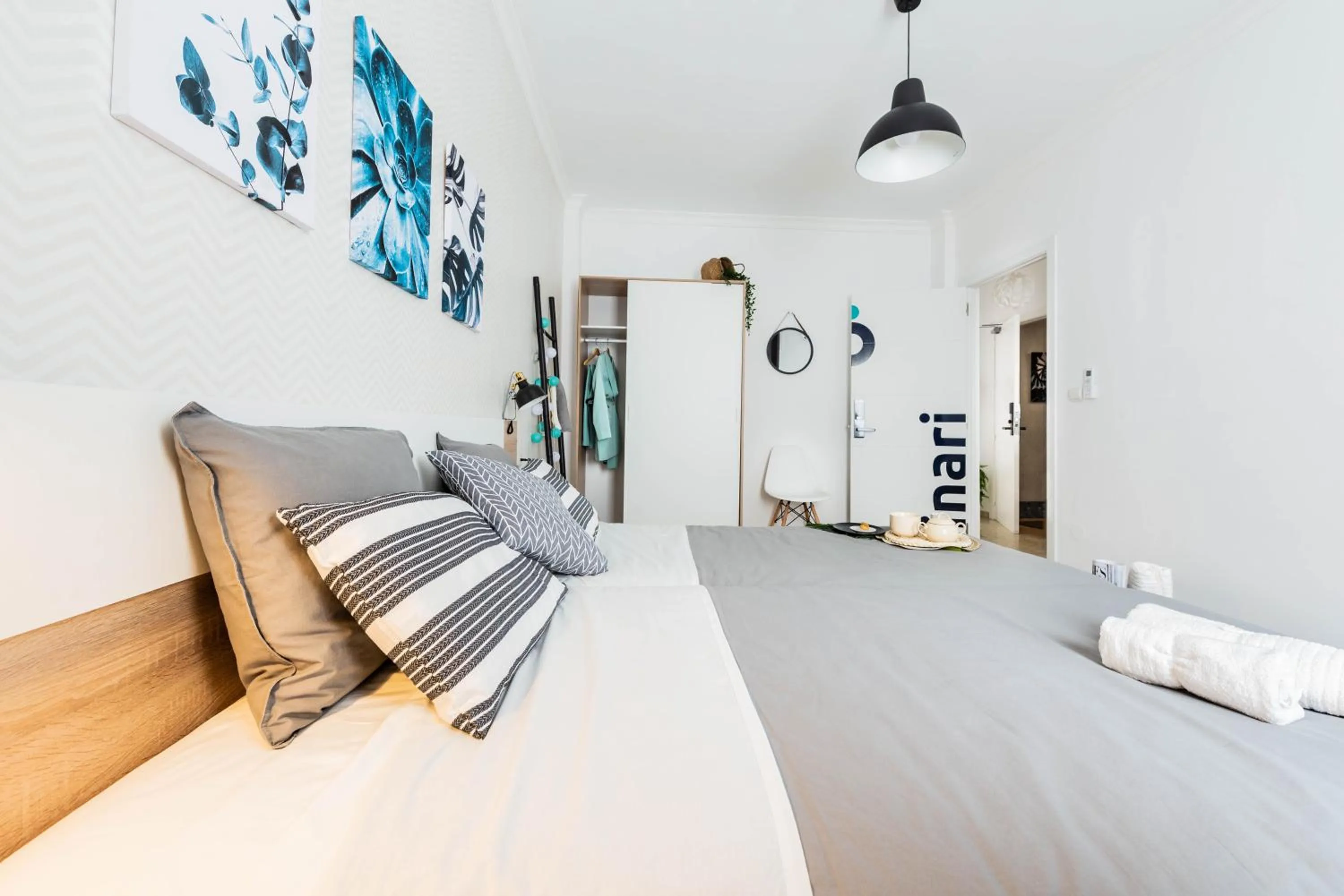 Bed in Nordik Rooms Urban - Trinidad "Copenhague"