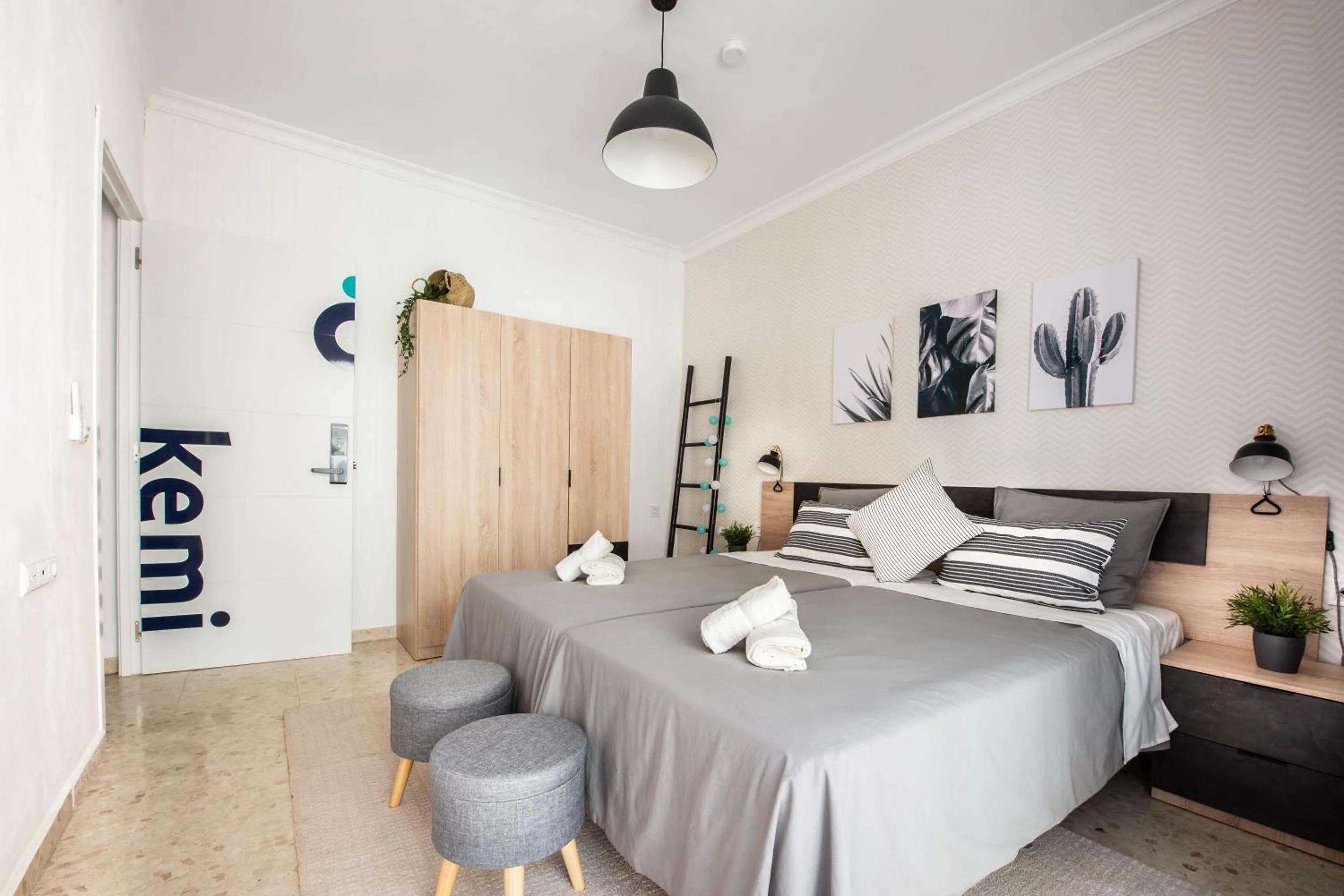 Bed in Nordik Rooms Urban - Trinidad "Copenhague"