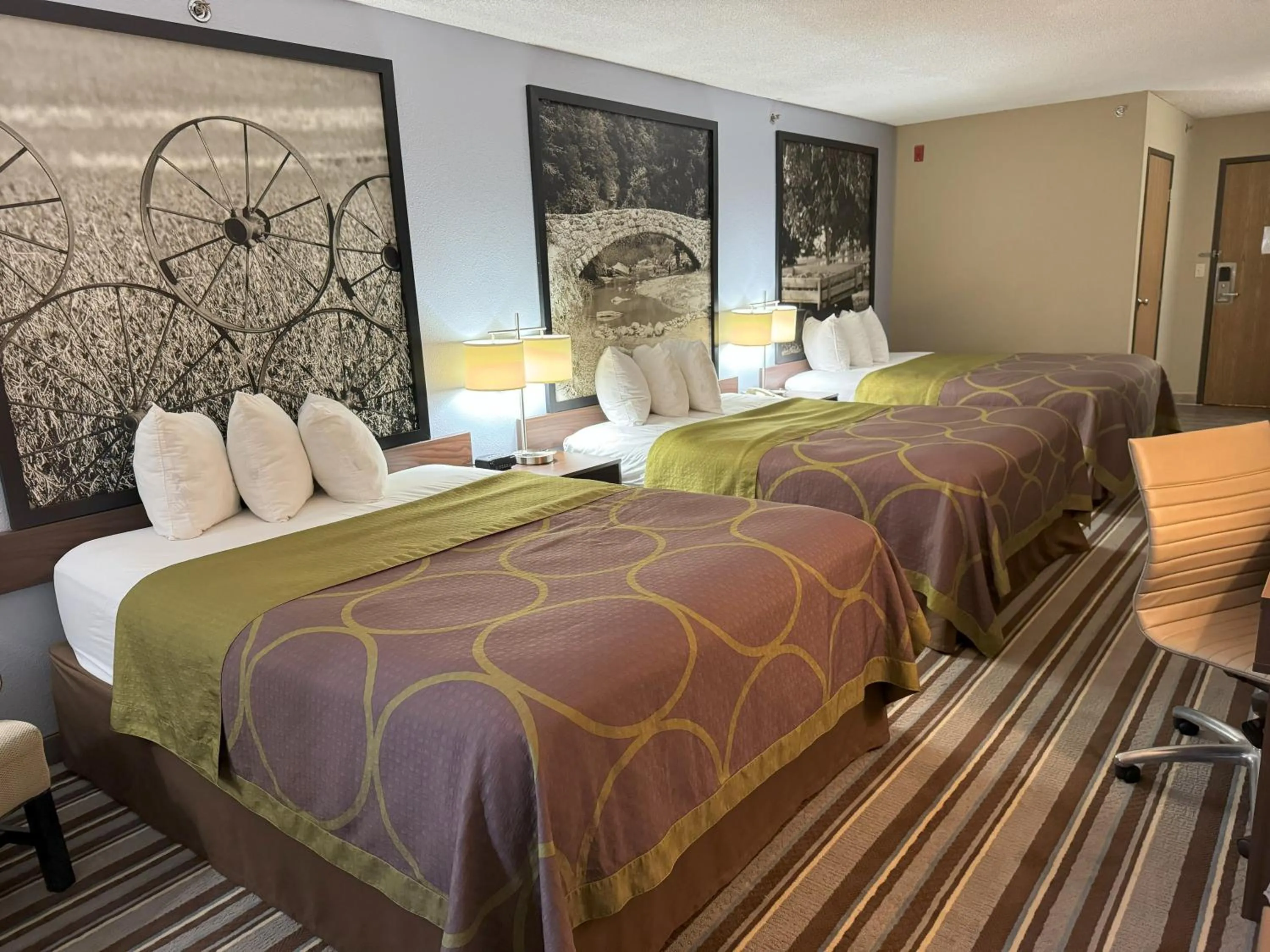 Bed in Super 8 by Wyndham Winfield-Quail Ridge Area