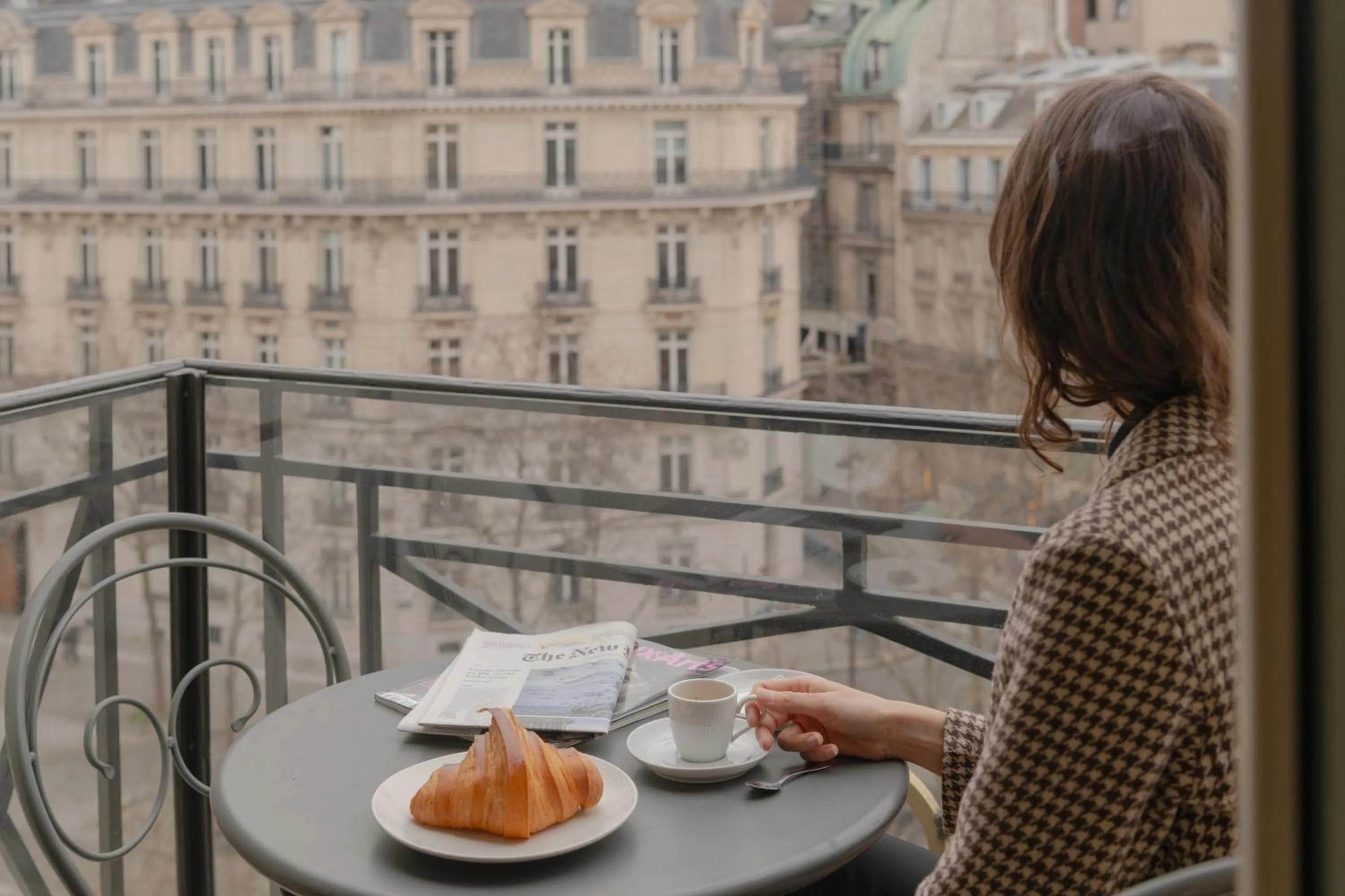 People in Hôtel Napoleon Paris