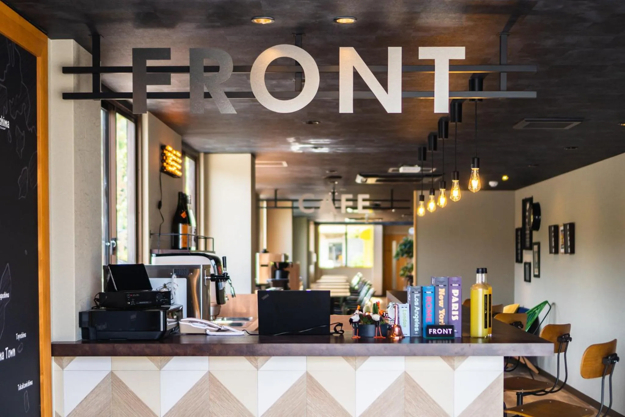 Lobby or reception in I-Link Hostel & Cafe Shimanami