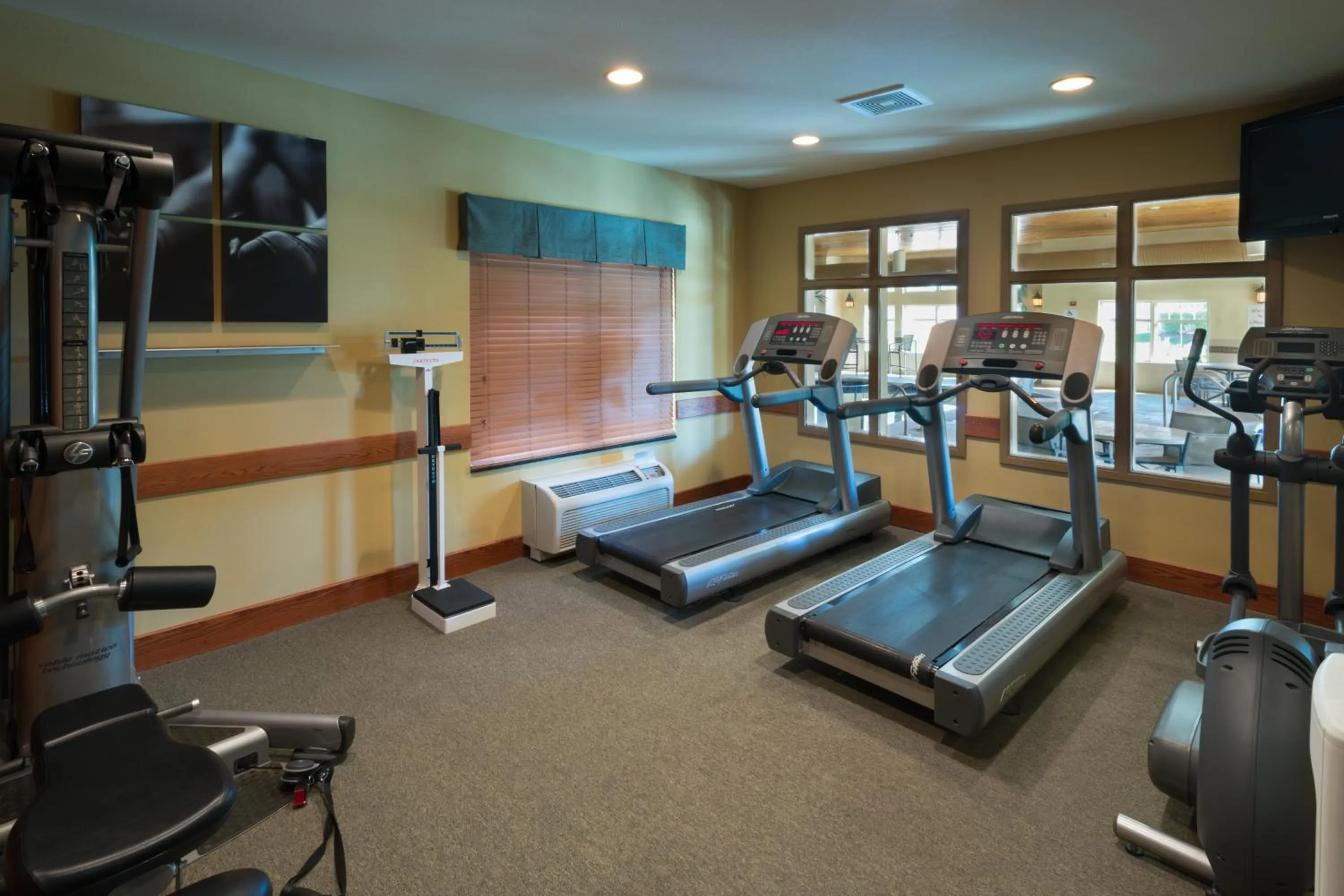 Fitness centre/facilities in Holiday Inn Express Hotel & Suites Chicago West Roselle by IHG