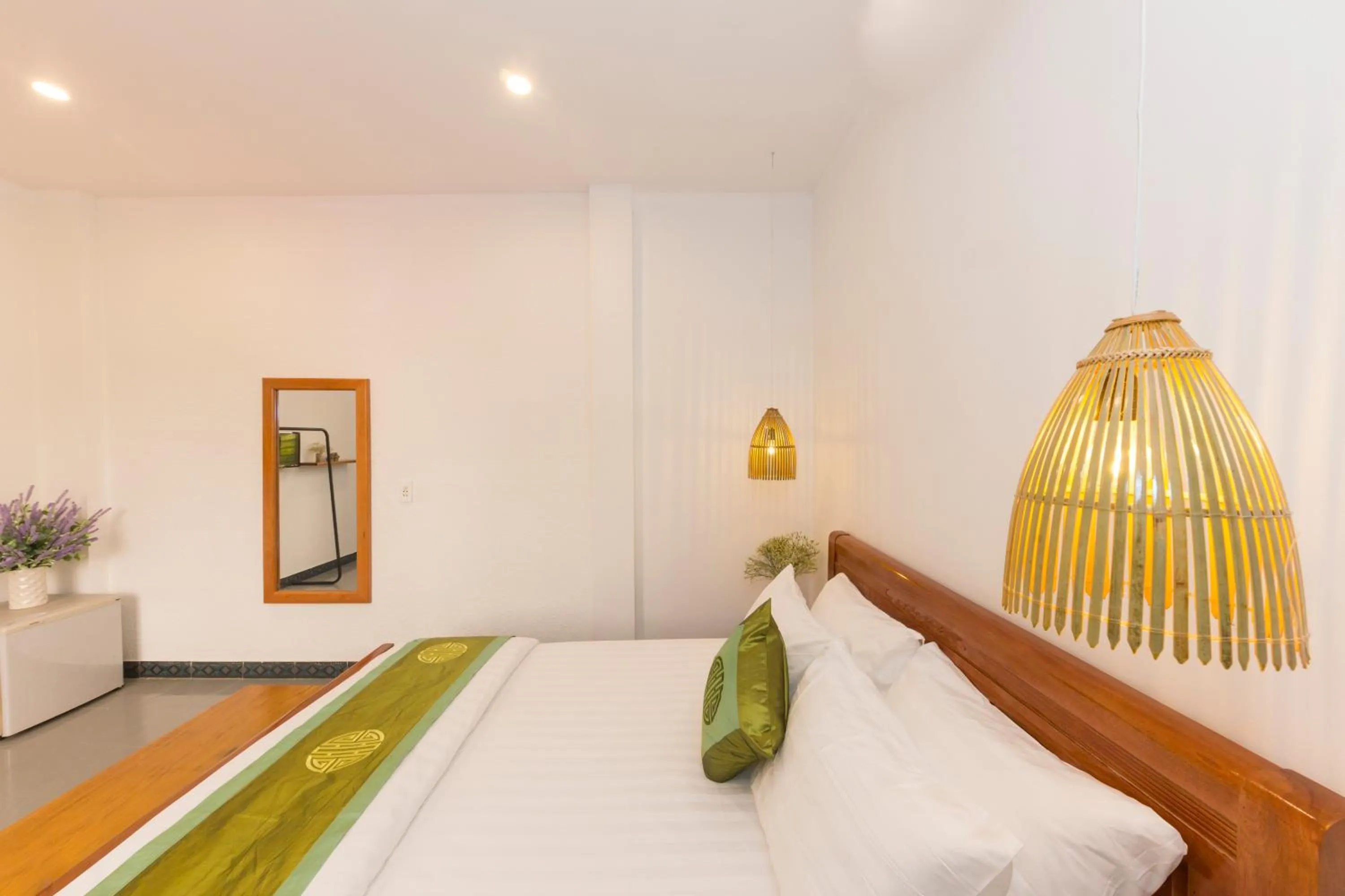 Bed in Purple Hue Central Hub