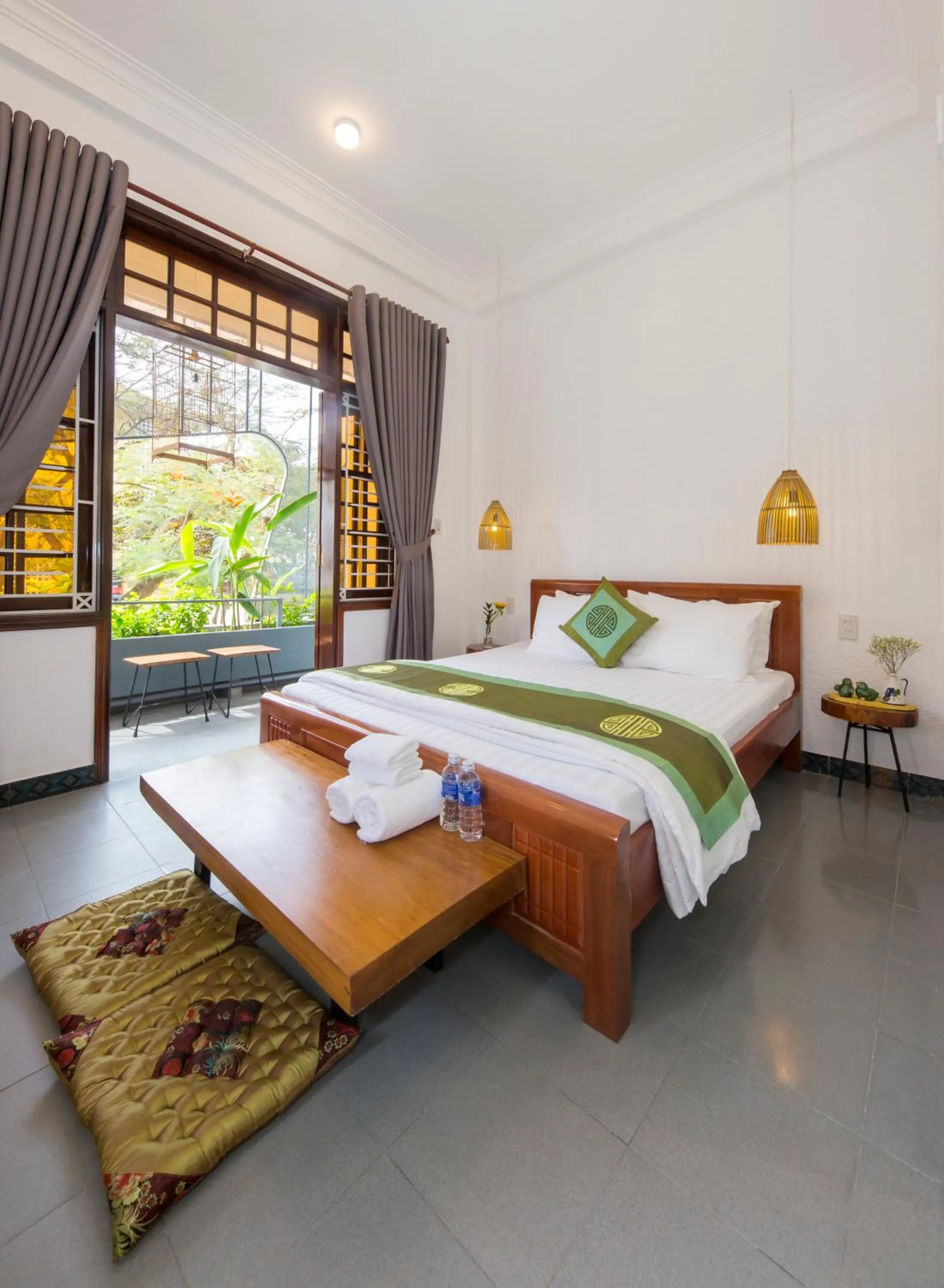 Bed in Purple Hue Central Hub