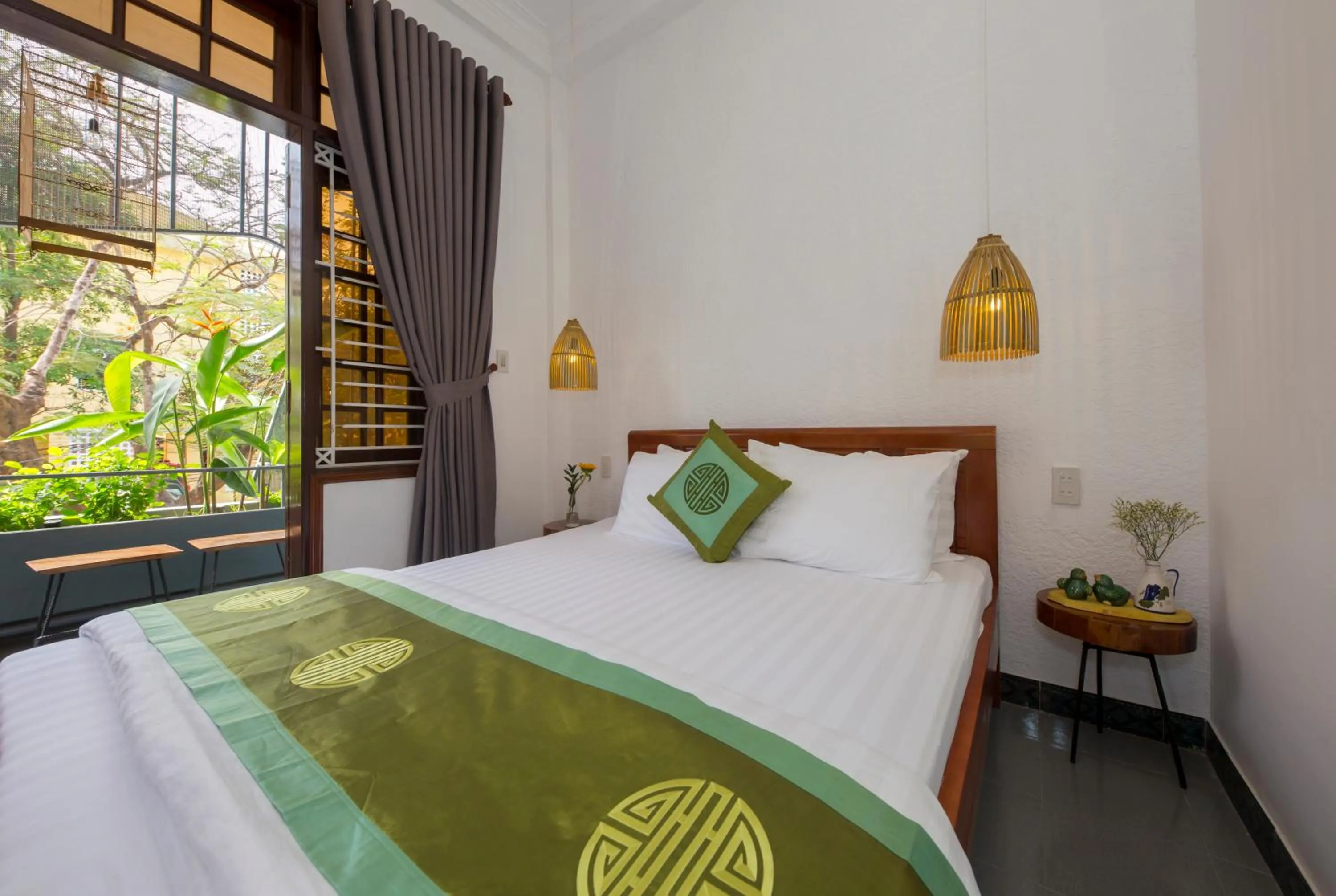 Bed in Purple Hue Central Hub